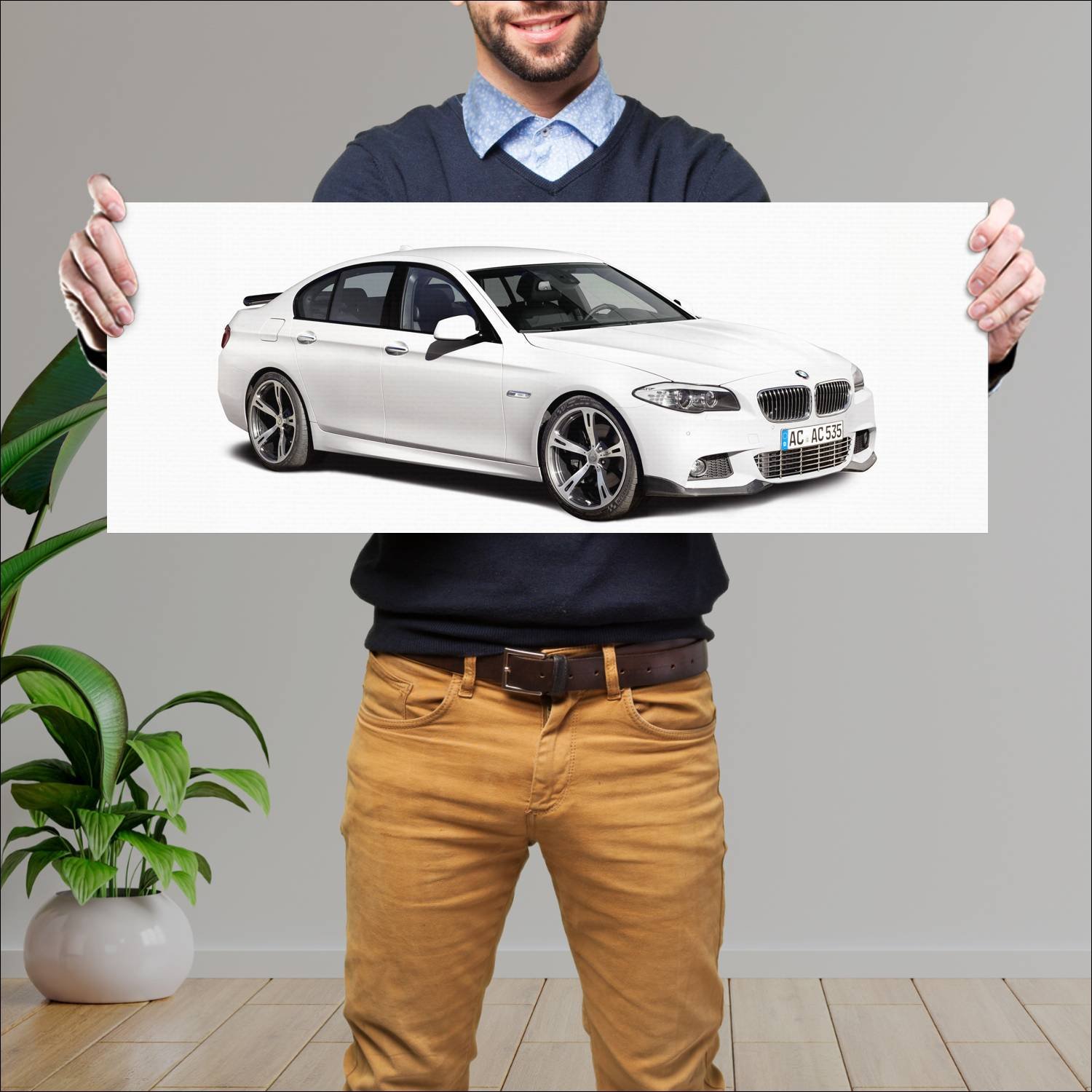 Cuadro grande 30x80cm 2010 ac schnitzer acs5 m spo 719 Bmw