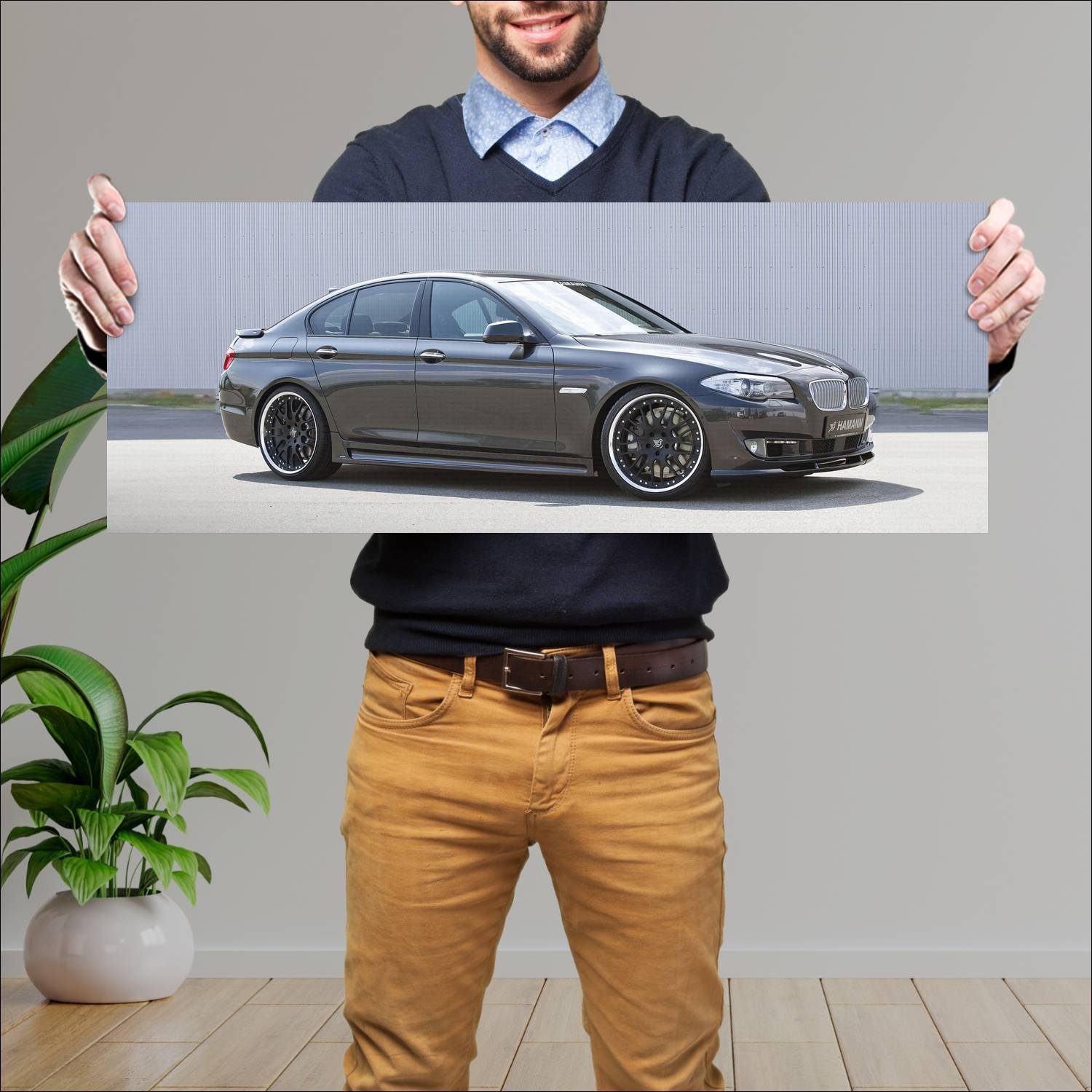 Cuadro grande 30x80cm 2010 bmw 5 series by hamann 736 Bmw