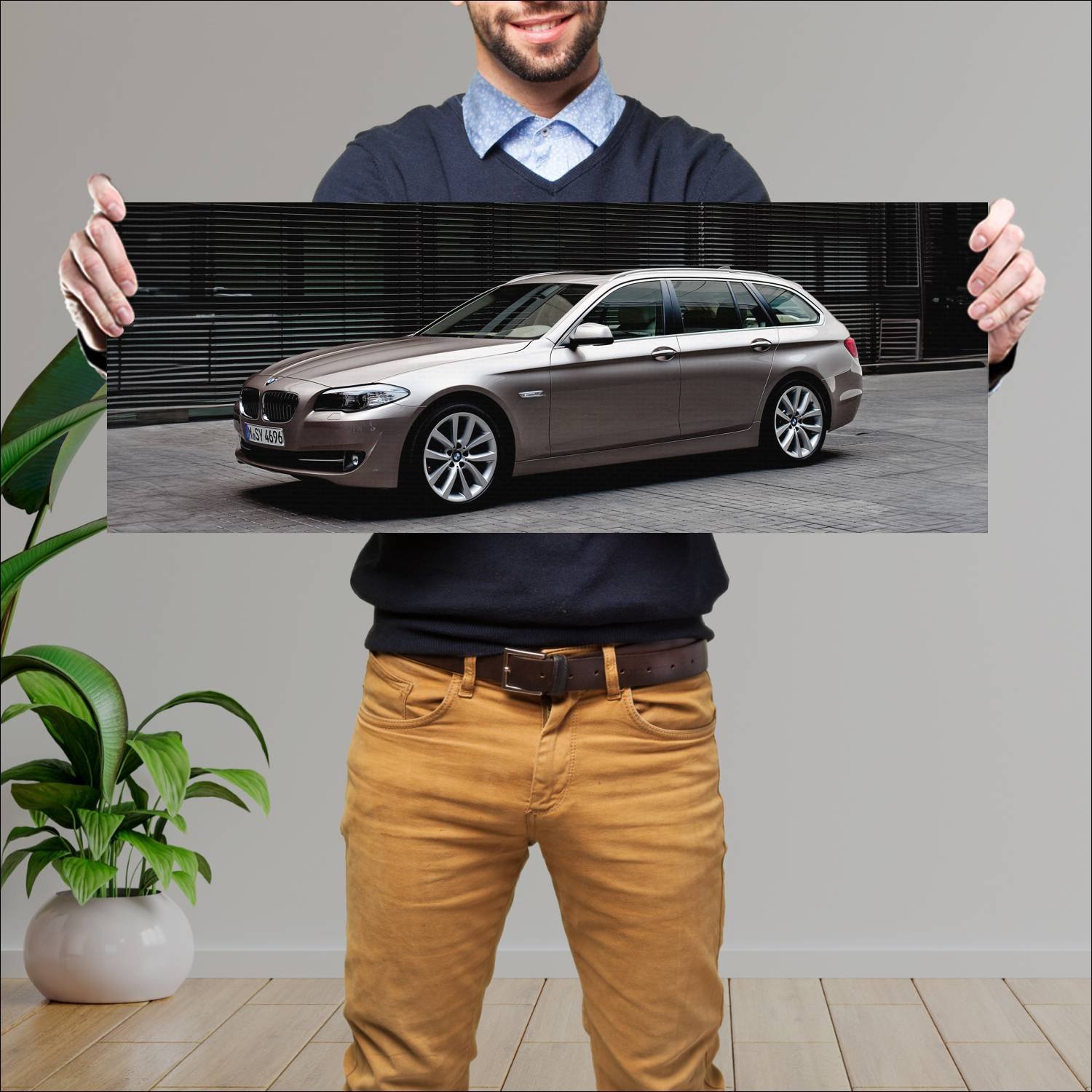 Cuadro grande 30x80cm 2010 bmw 5 series touring 82 740 Bmw