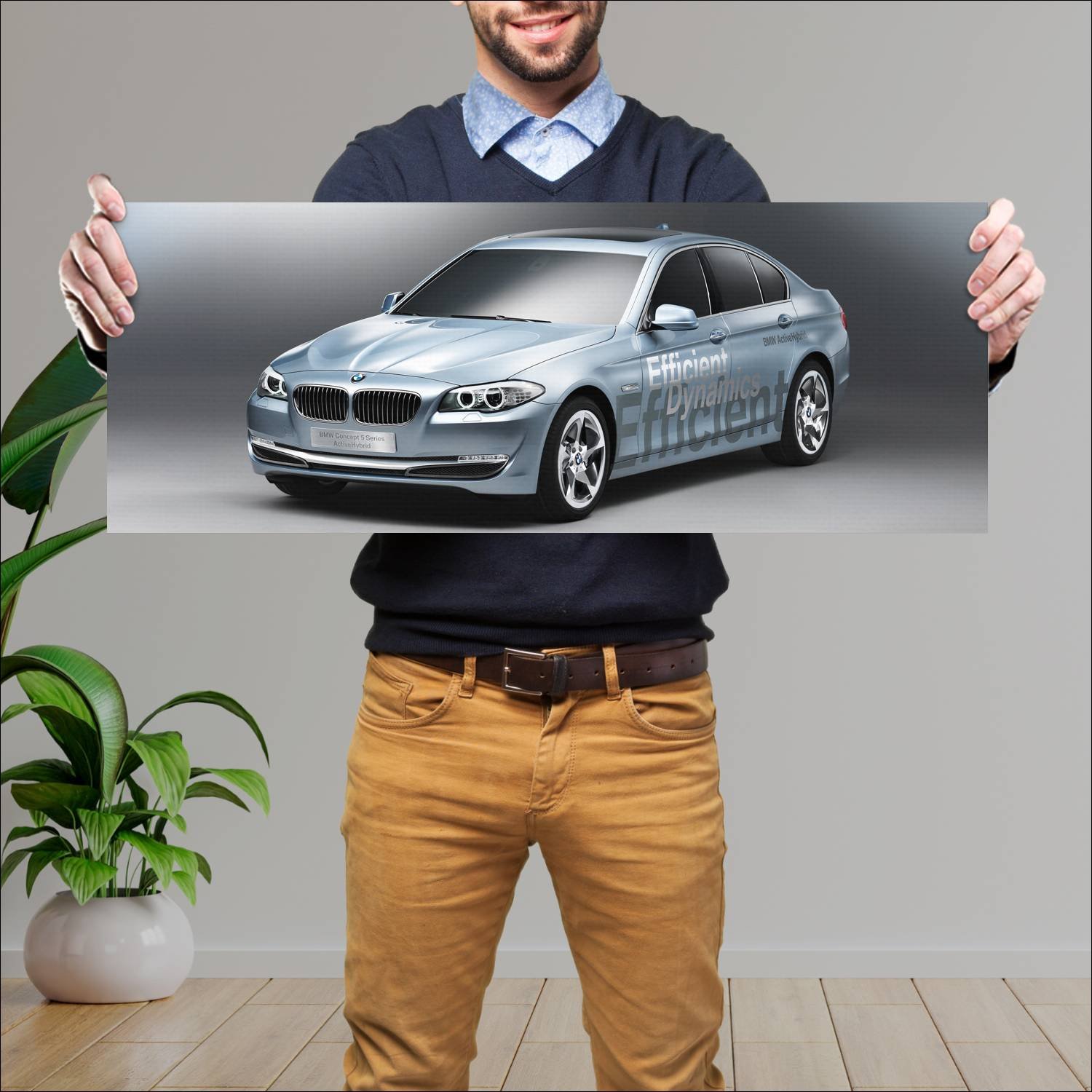 Cuadro grande 30x80cm 2010 bmw concept 5 series ac 749 Bmw