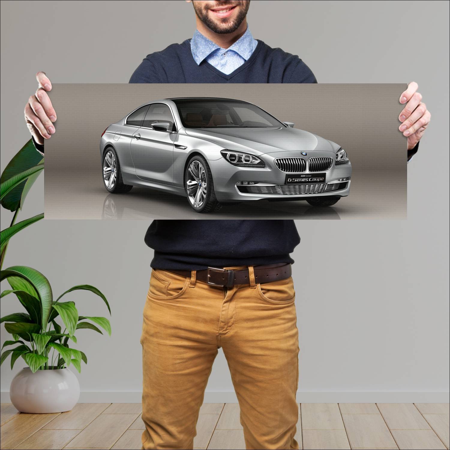 Cuadro grande 30x80cm 2010 bmw concept 6 series co 750 Bmw