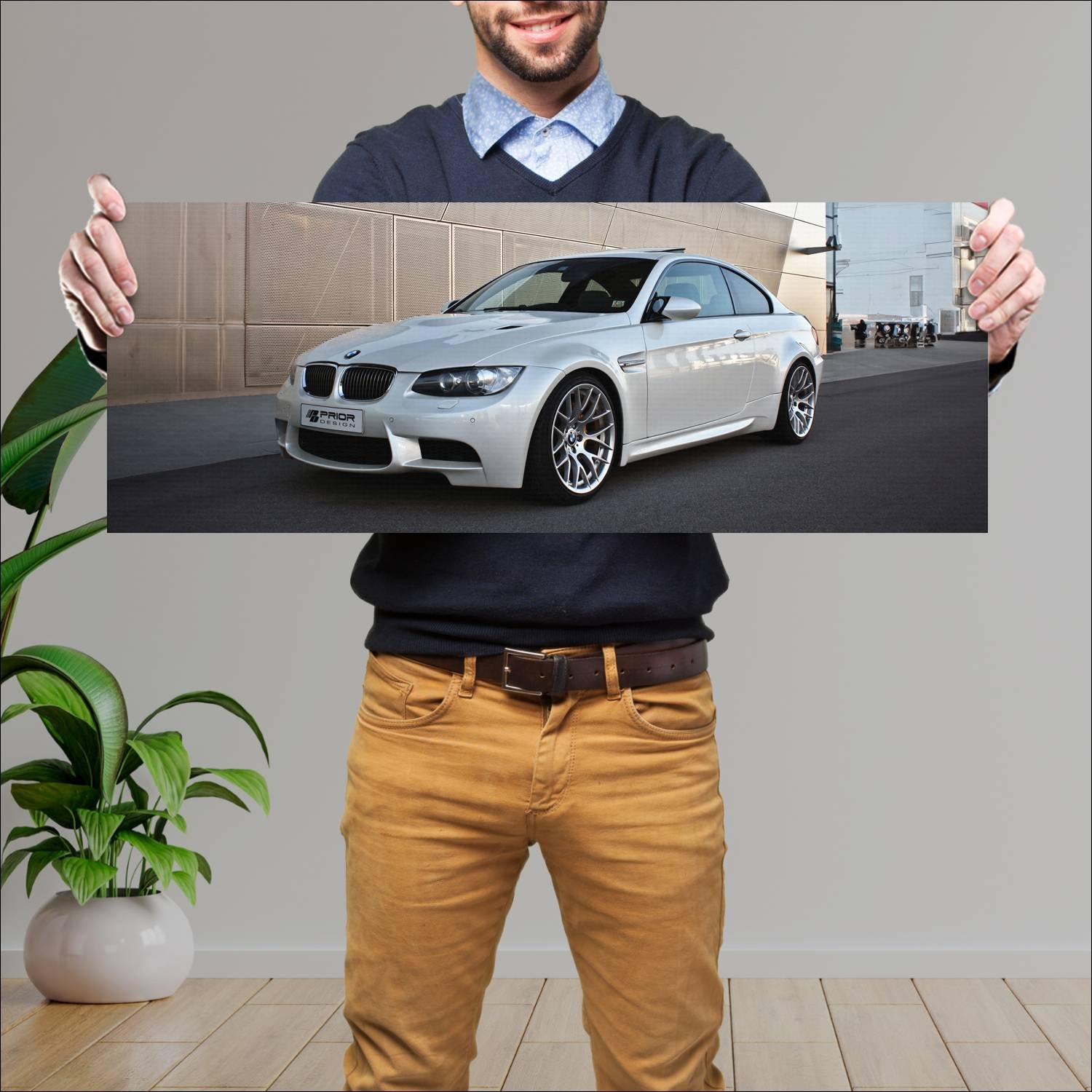 Cuadro grande 30x80cm 2010 bmw m3 coupe by prior d 753 Bmw