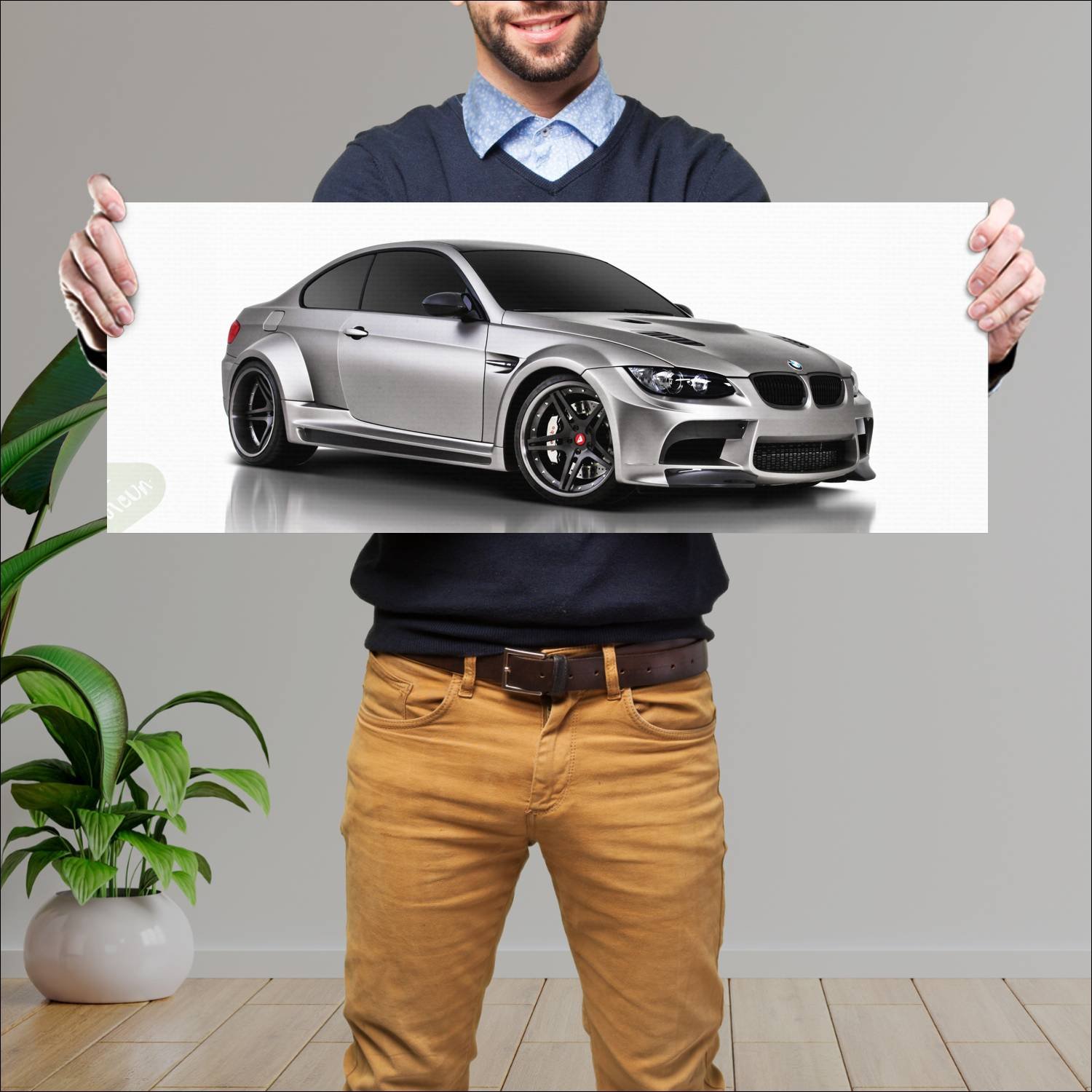 Cuadro grande 30x80cm 2010 bmw m3 coupe gtrs3 by v 755 Bmw