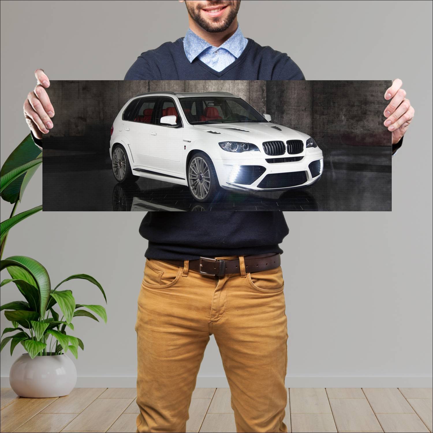 Cuadro grande 30x80cm 2010 bmw x5 by mansory auto 773 Bmw