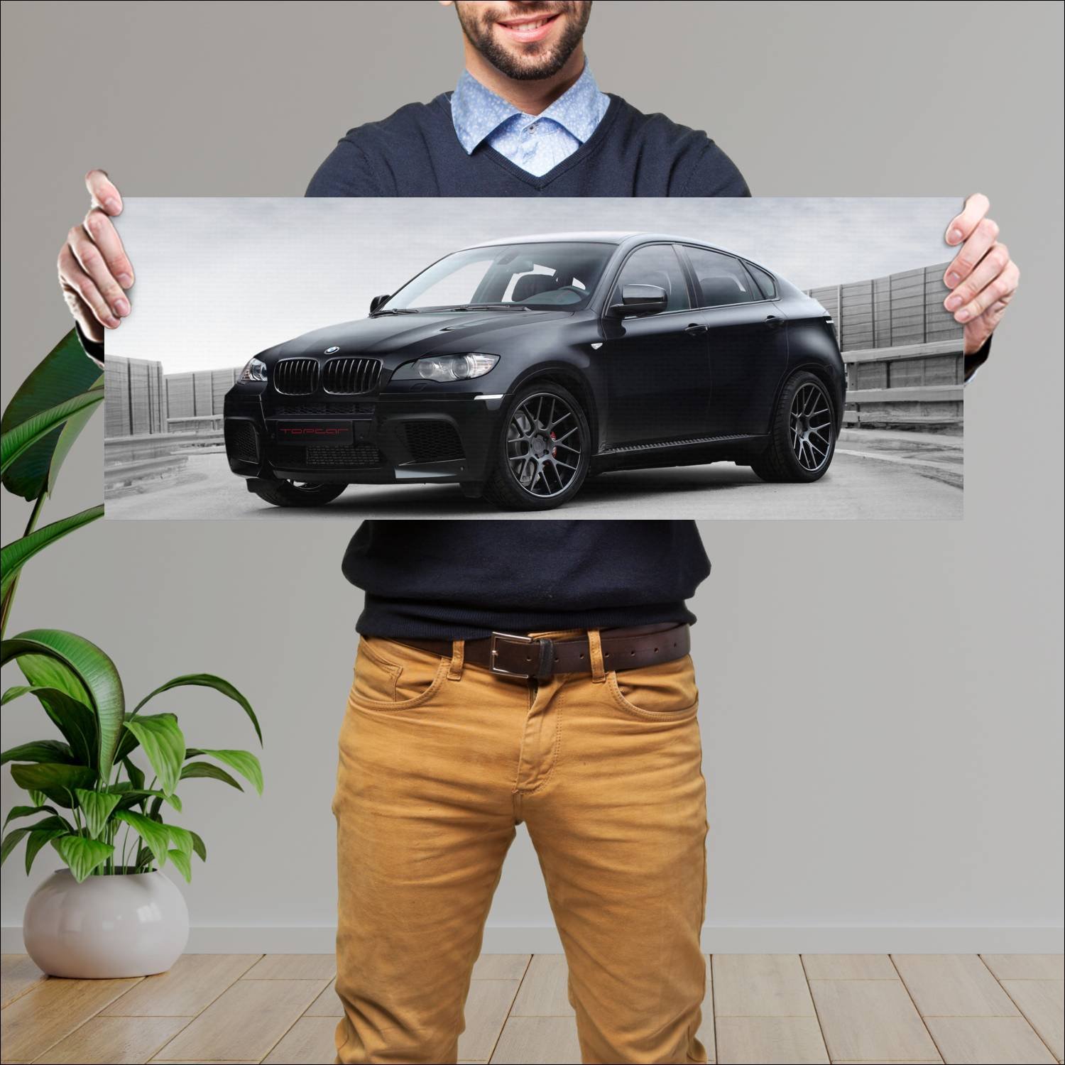 Cuadro grande 30x80cm 2010 bmw x6 m by topcar Bmw