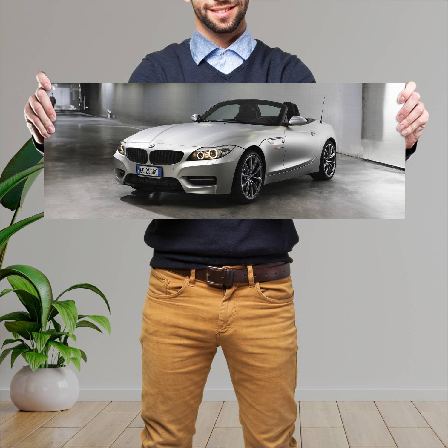 Cuadro grande 30x80cm 2010 bmw z4 mille miglia 231 785 Bmw