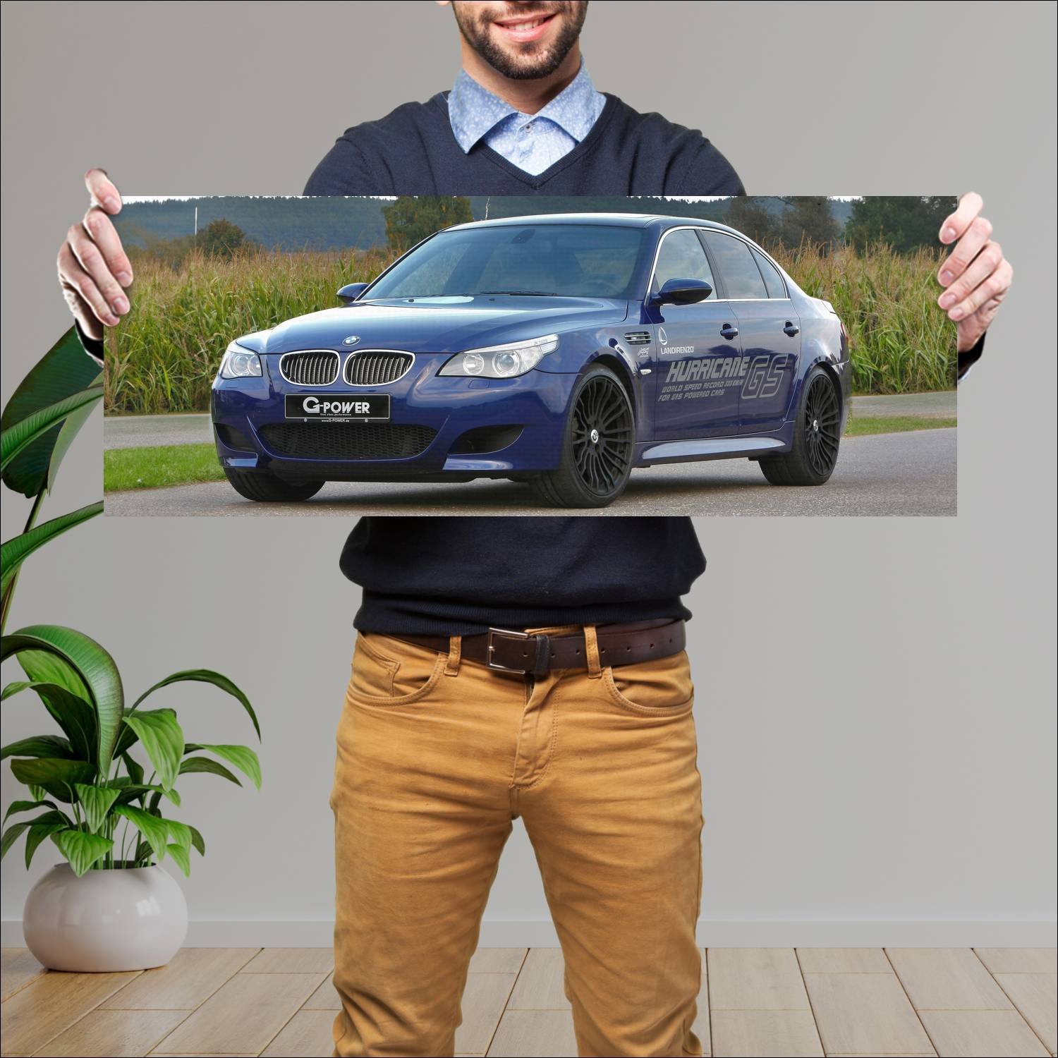 Cuadro grande 30x80cm 2010 g power m5 hurricane gs 790 Bmw