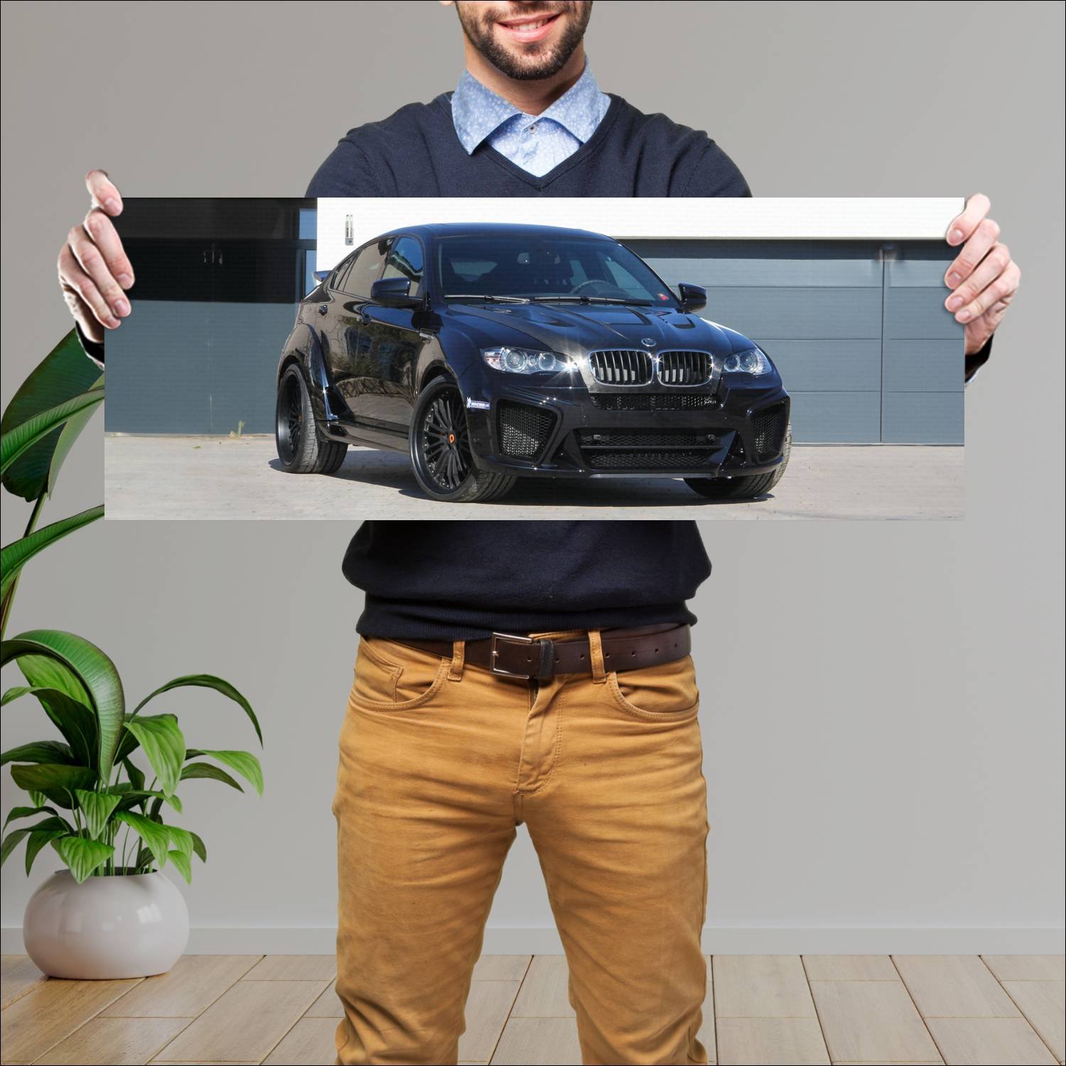 Cuadro grande 30x80cm 2010 g power x6 m typhoon 11 793 Bmw