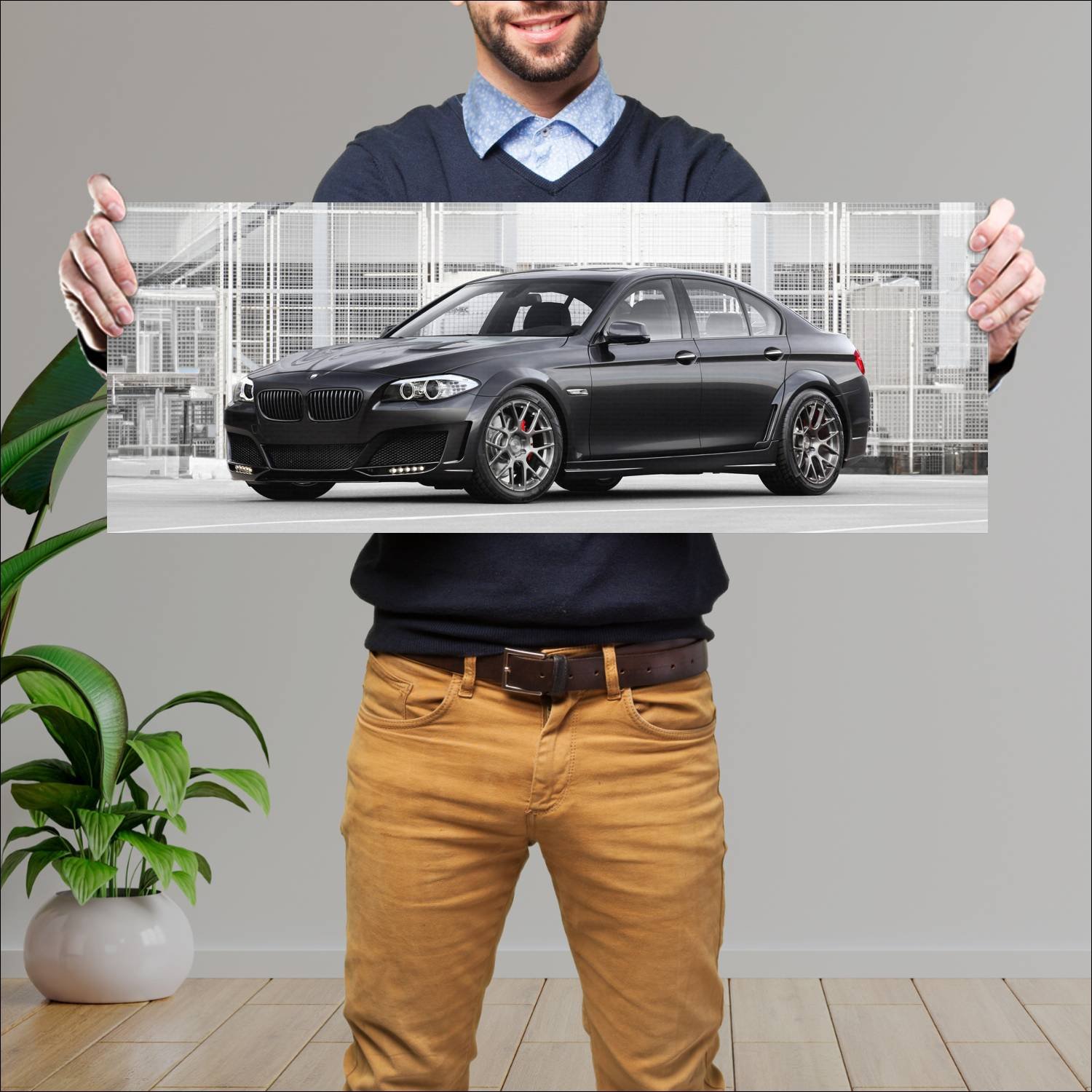 Cuadro grande 30x80cm 2010 lumma clr 500 rs2 auto 796 Bmw