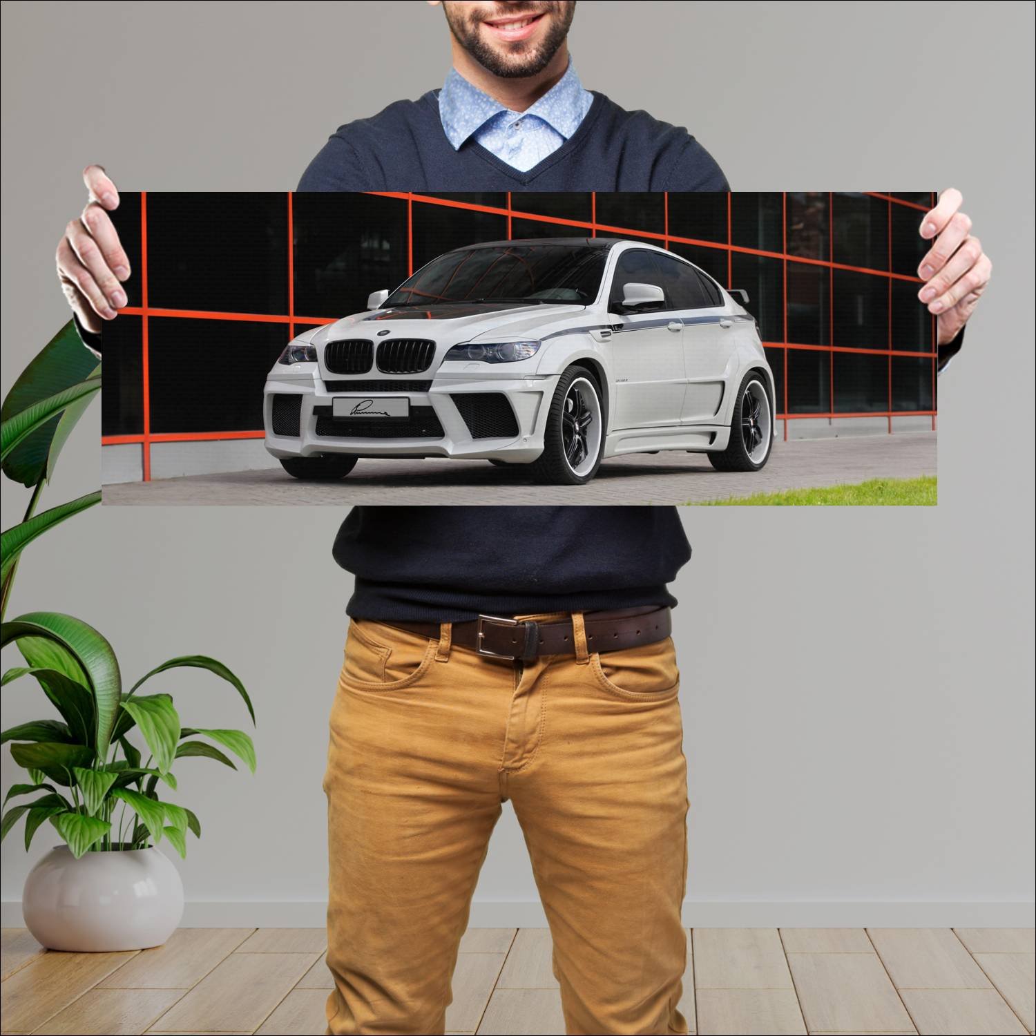 Cuadro grande 30x80cm 2010 lumma clr x 650 m auto 797 Bmw