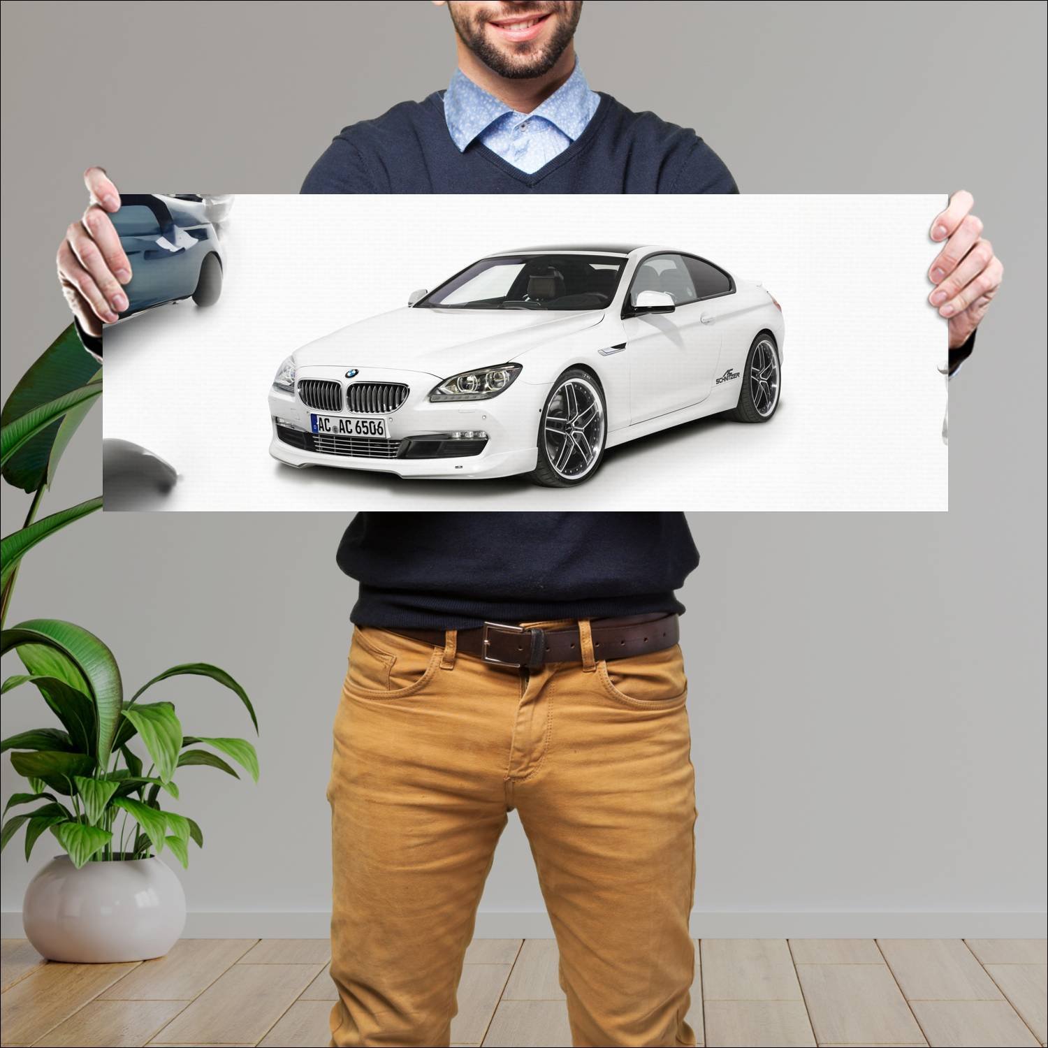 Cuadro grande 30x80cm 2011 ac schnitzer acs6 coupe 805 Bmw