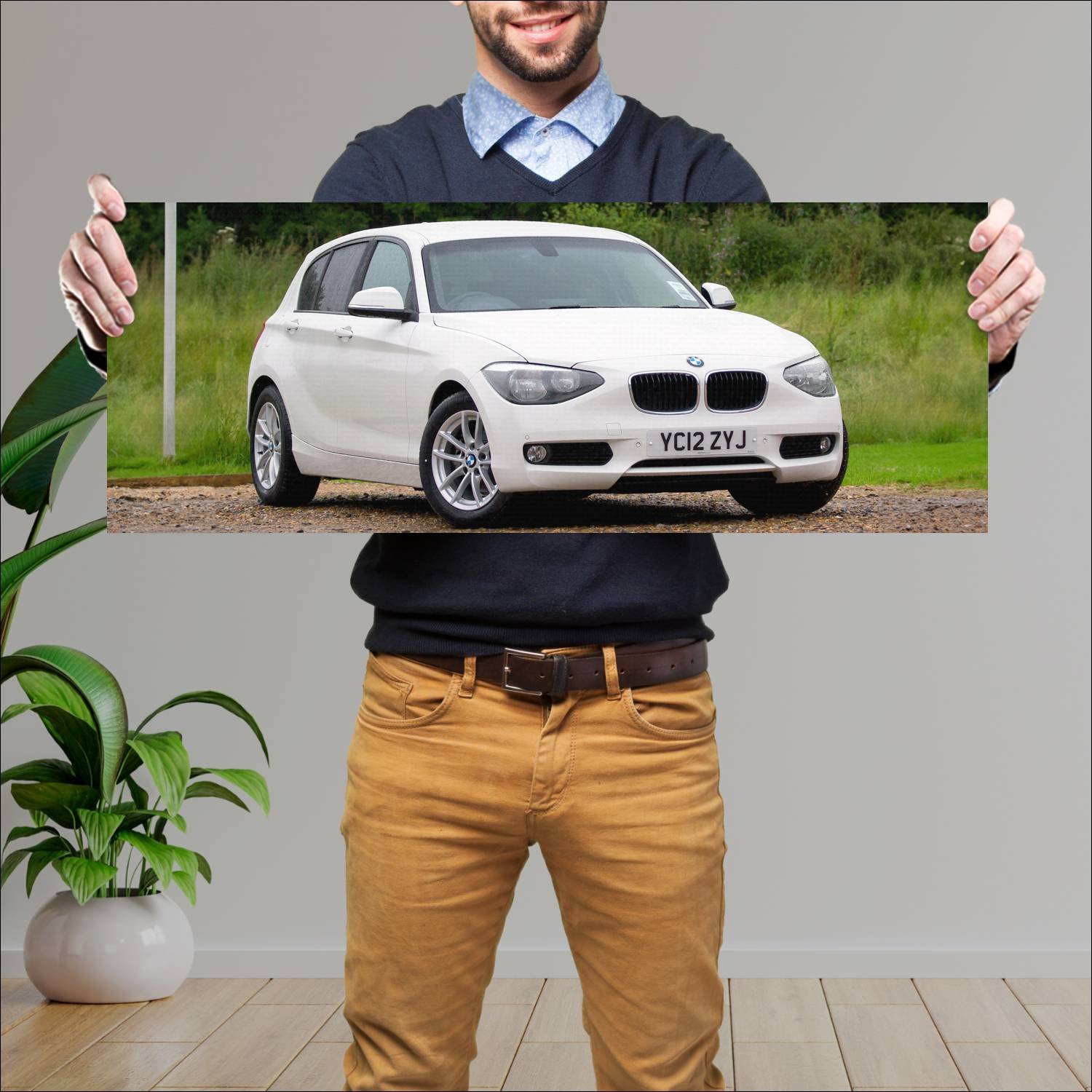 Cuadro grande 30x80cm 2011 bmw 1 series 5 door uk 810 Bmw