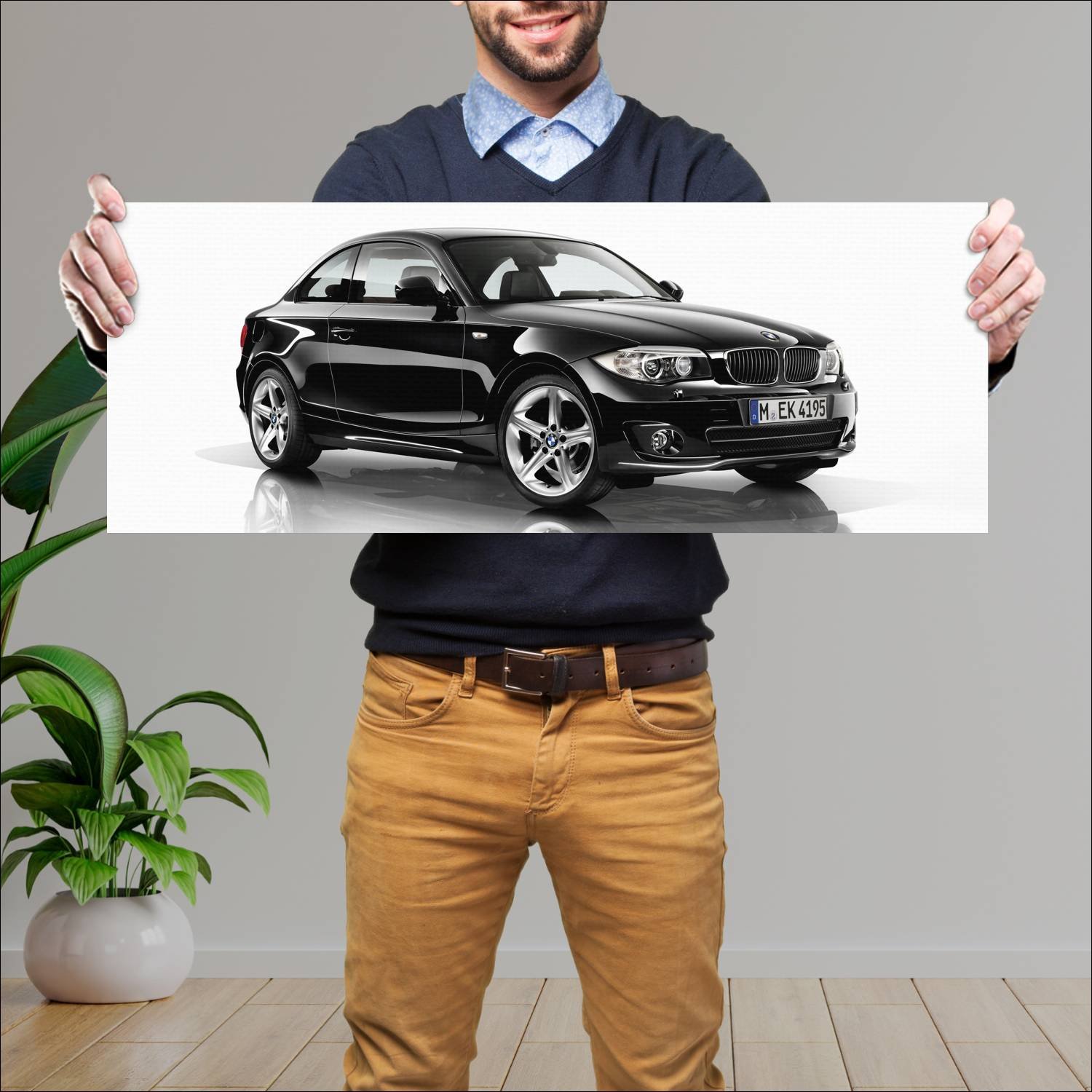 Cuadro grande 30x80cm 2011 bmw 1 series coupe Bmw