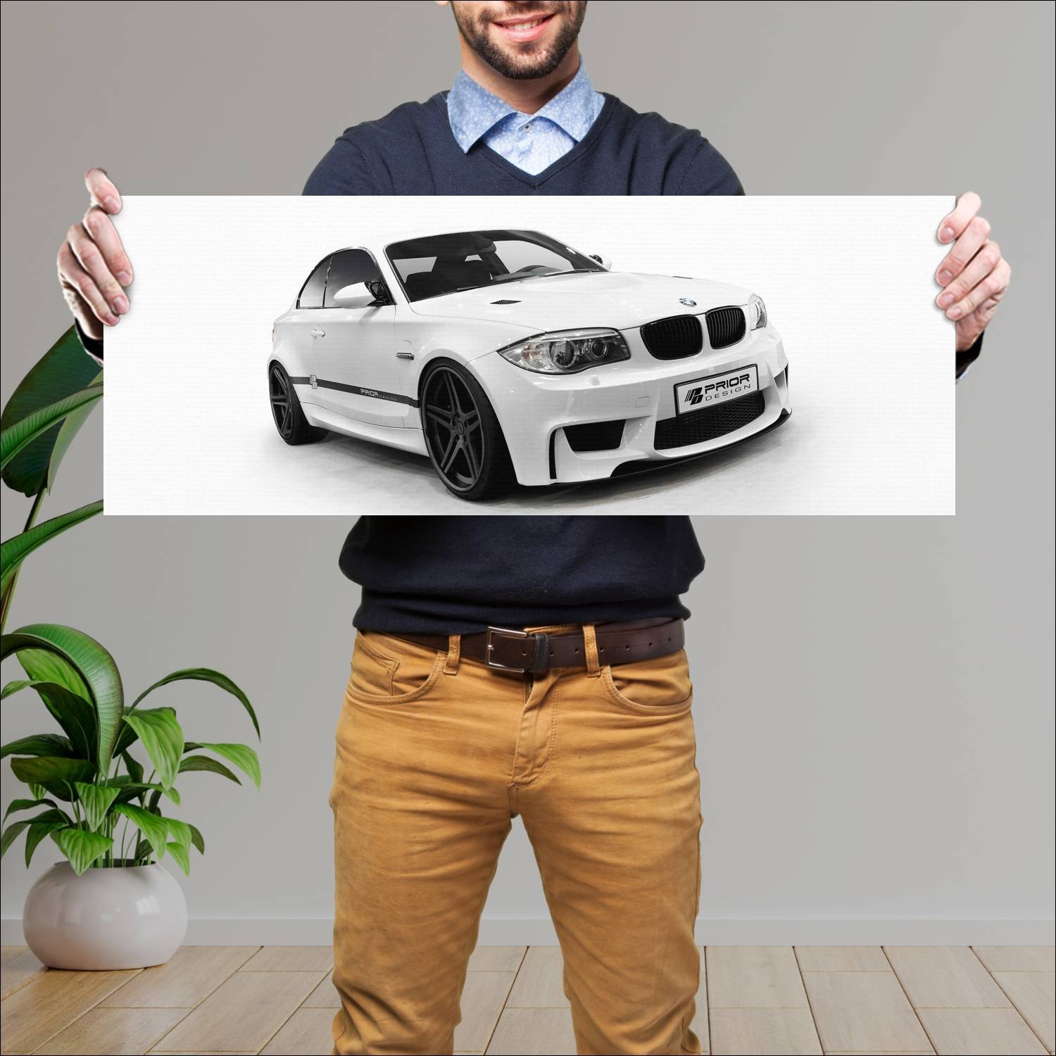 Cuadro grande 30x80cm 2011 bmw 1 series coupe pdm1 819 Bmw
