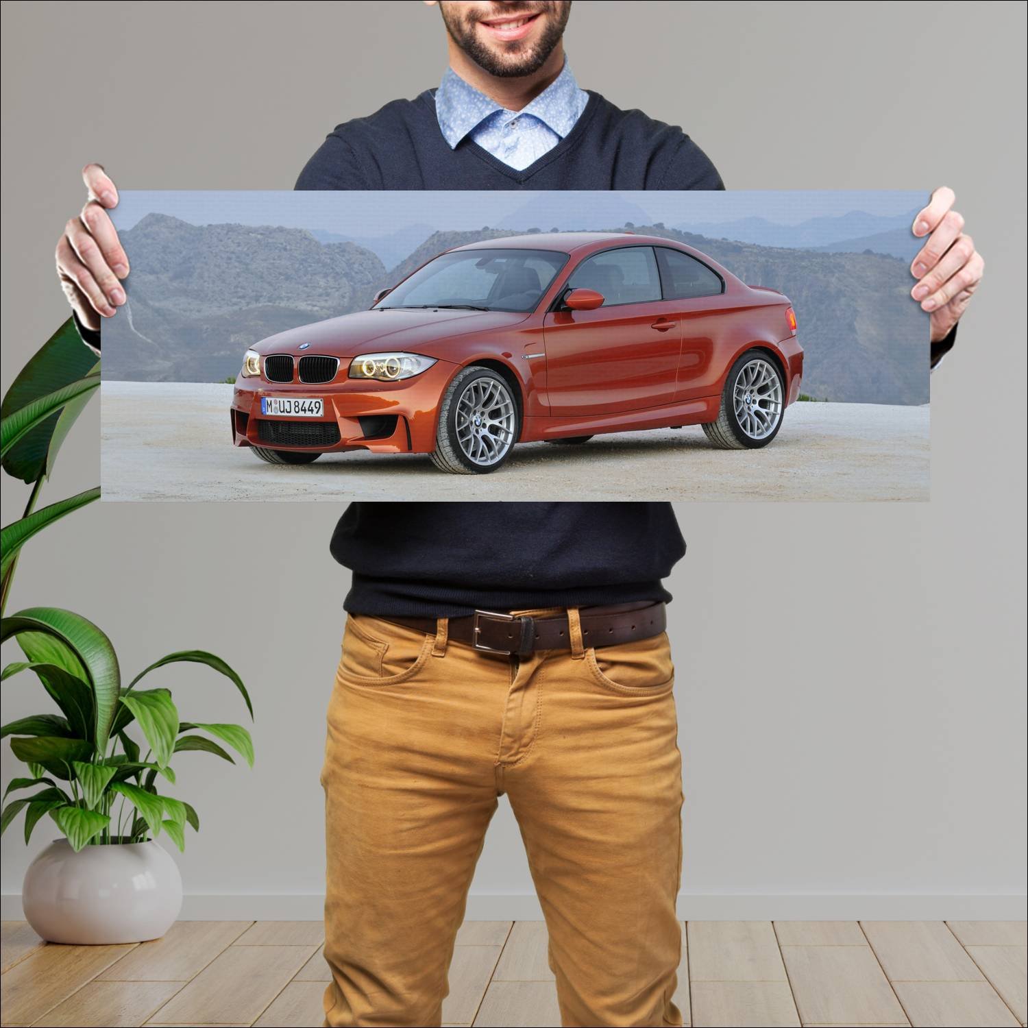 Cuadro grande 30x80cm 2011 bmw 1 series m coupe 83 821 Bmw