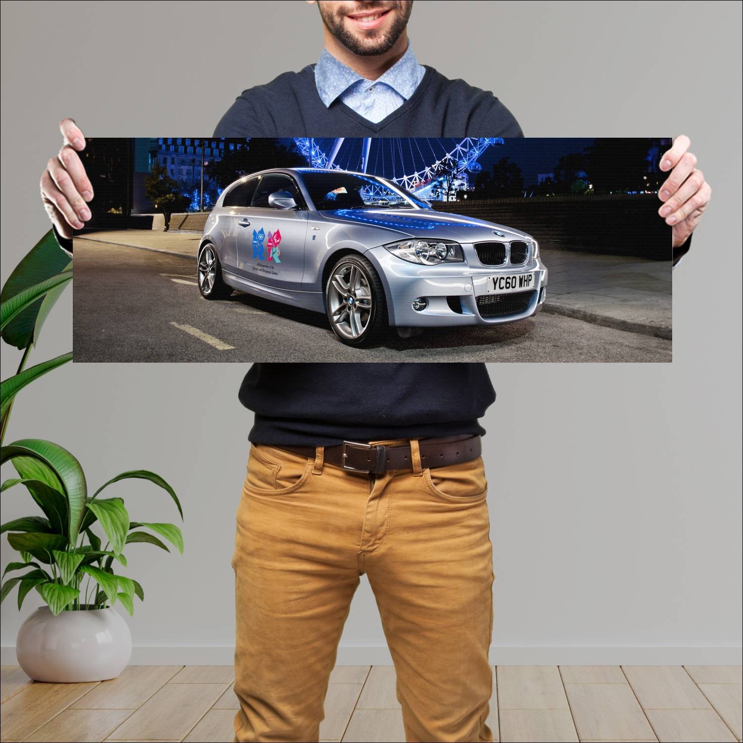 Cuadro grande 30x80cm 2011 bmw 1 series performanc 825 Bmw