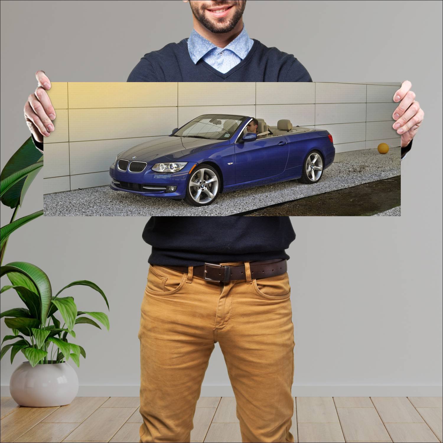 Cuadro grande 30x80cm 2011 bmw 3 series convertibl 826 Bmw