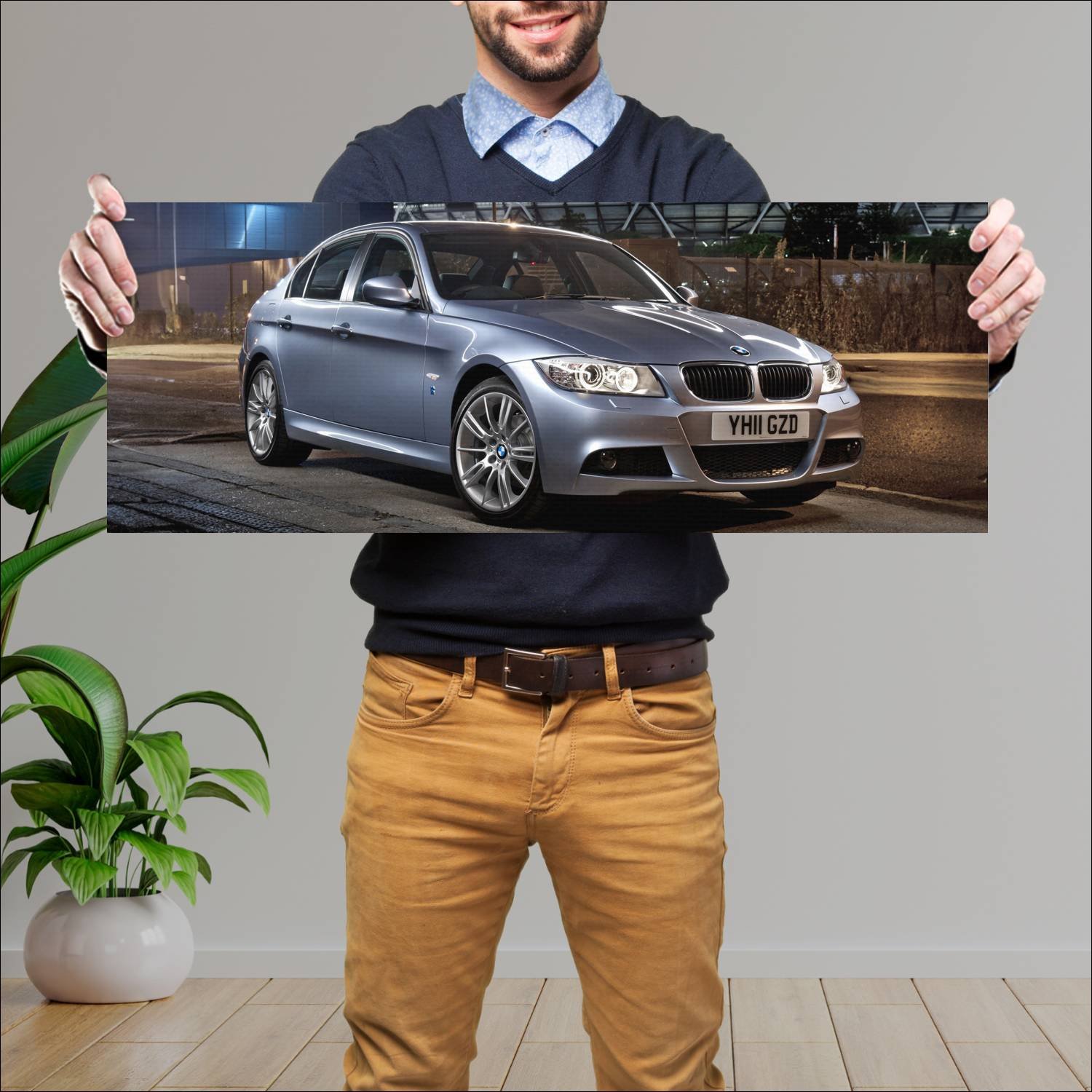 Cuadro grande 30x80cm 2011 bmw 3 series performanc 830 Bmw