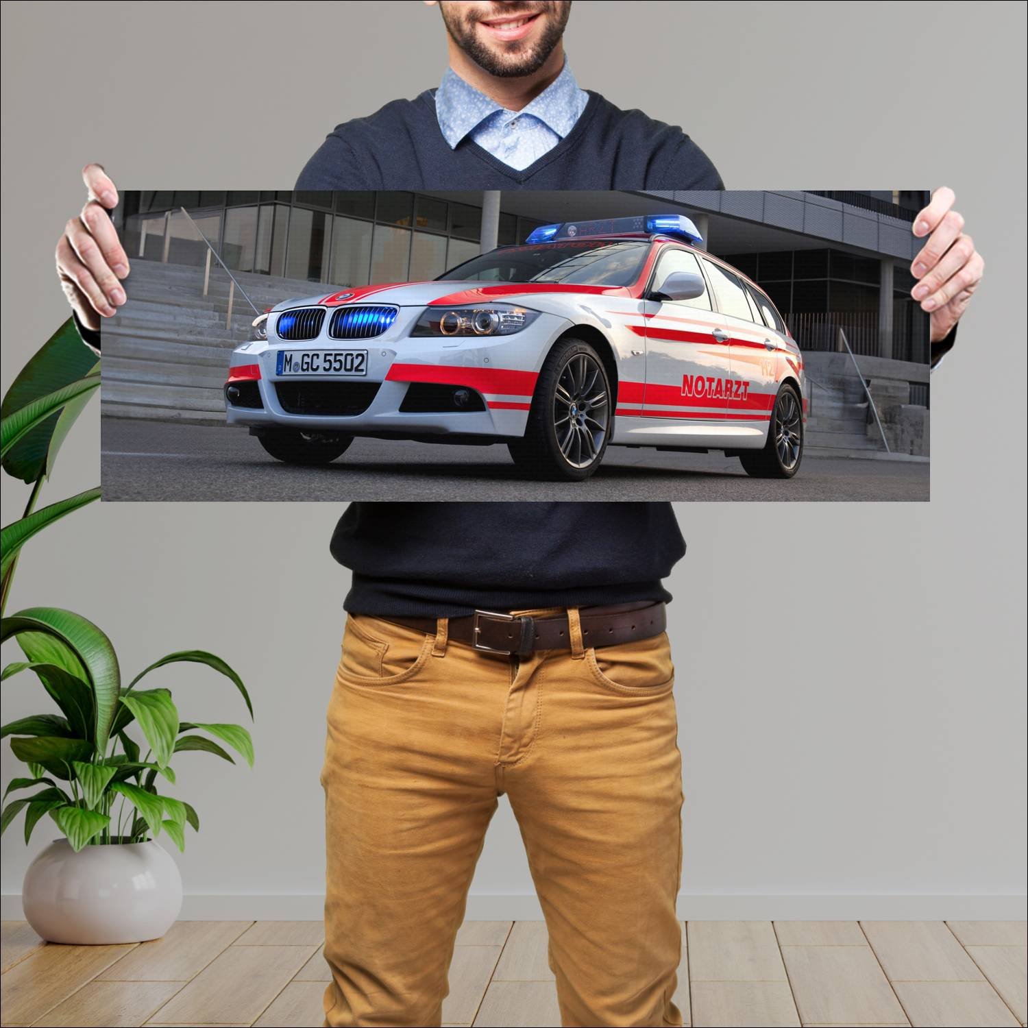 Cuadro grande 30x80cm 2011 bmw 3 series touring m 833 Bmw