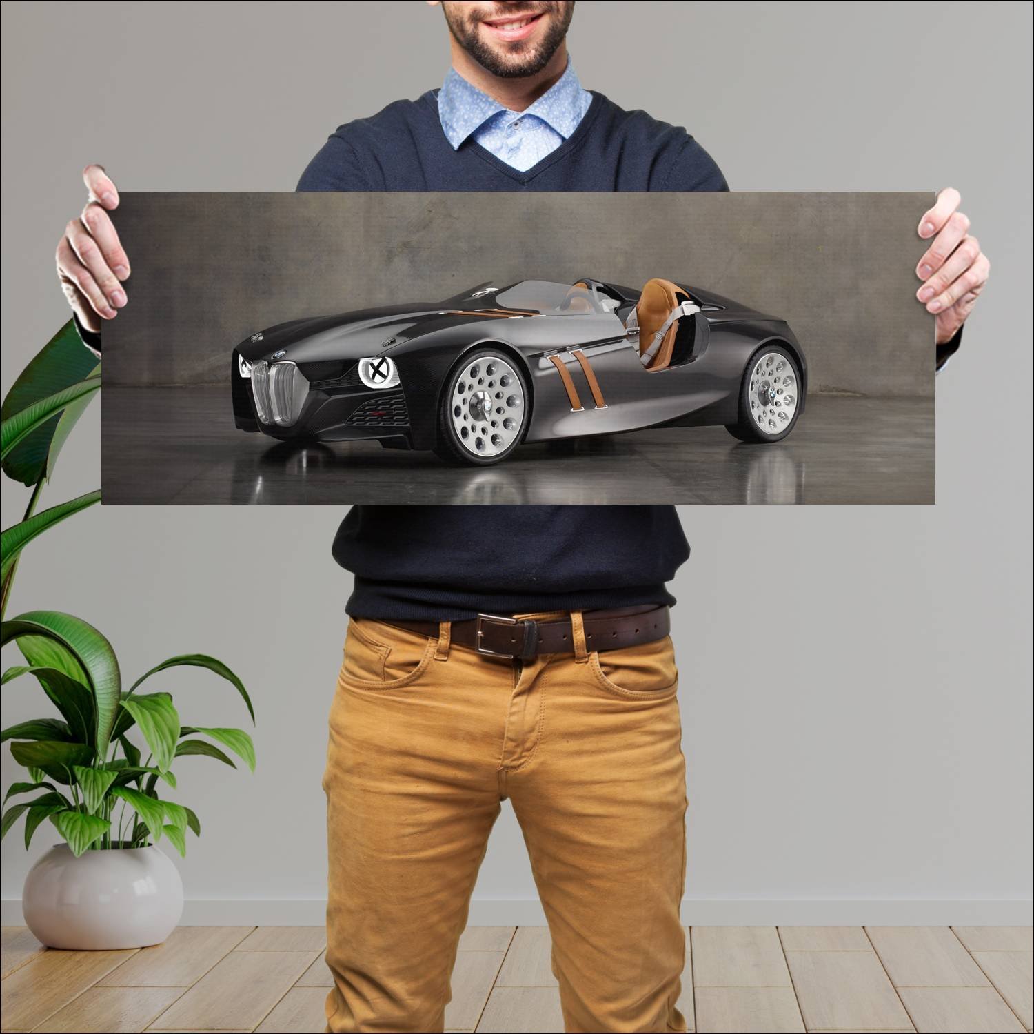 Cuadro grande 30x80cm 2011 bmw 328 hommage auto 834 Bmw