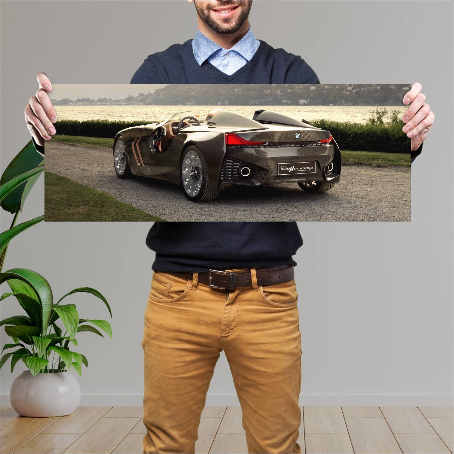 Cuadro grande 30x80cm 2011 bmw 328 hommage auto 835 Bmw