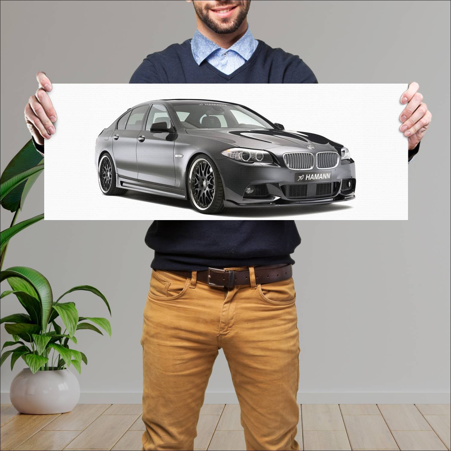 Cuadro grande 30x80cm 2011 bmw 5 series m sport by 845 Bmw
