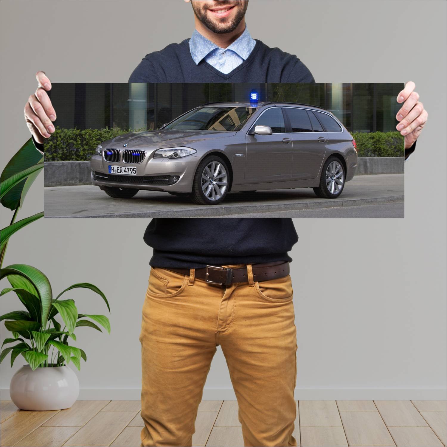 Cuadro grande 30x80cm 2011 bmw 5 series touring co 848 Bmw