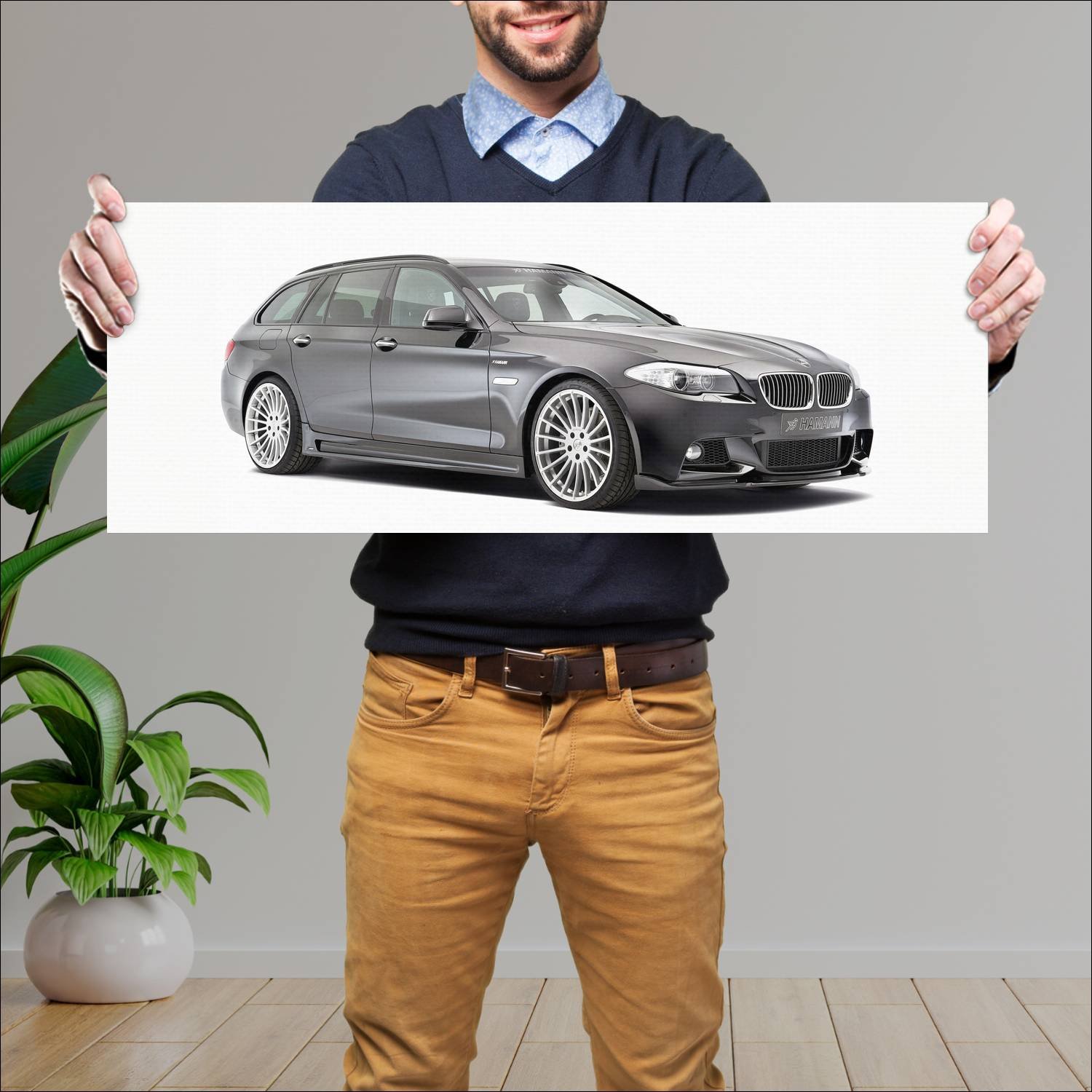 Cuadro grande 30x80cm 2011 bmw 5 series touring m 850 Bmw