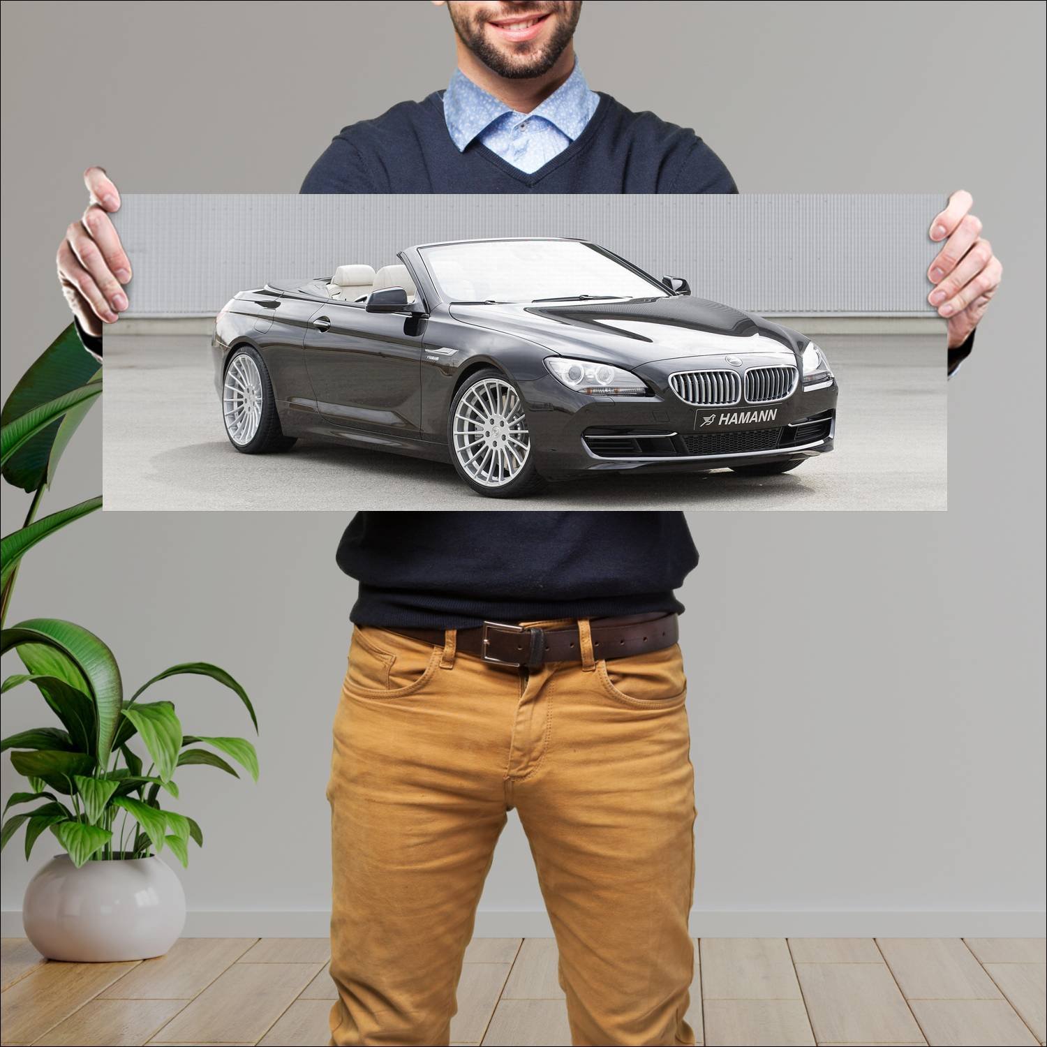 Cuadro grande 30x80cm 2011 bmw 6 series convertibl 855 Bmw