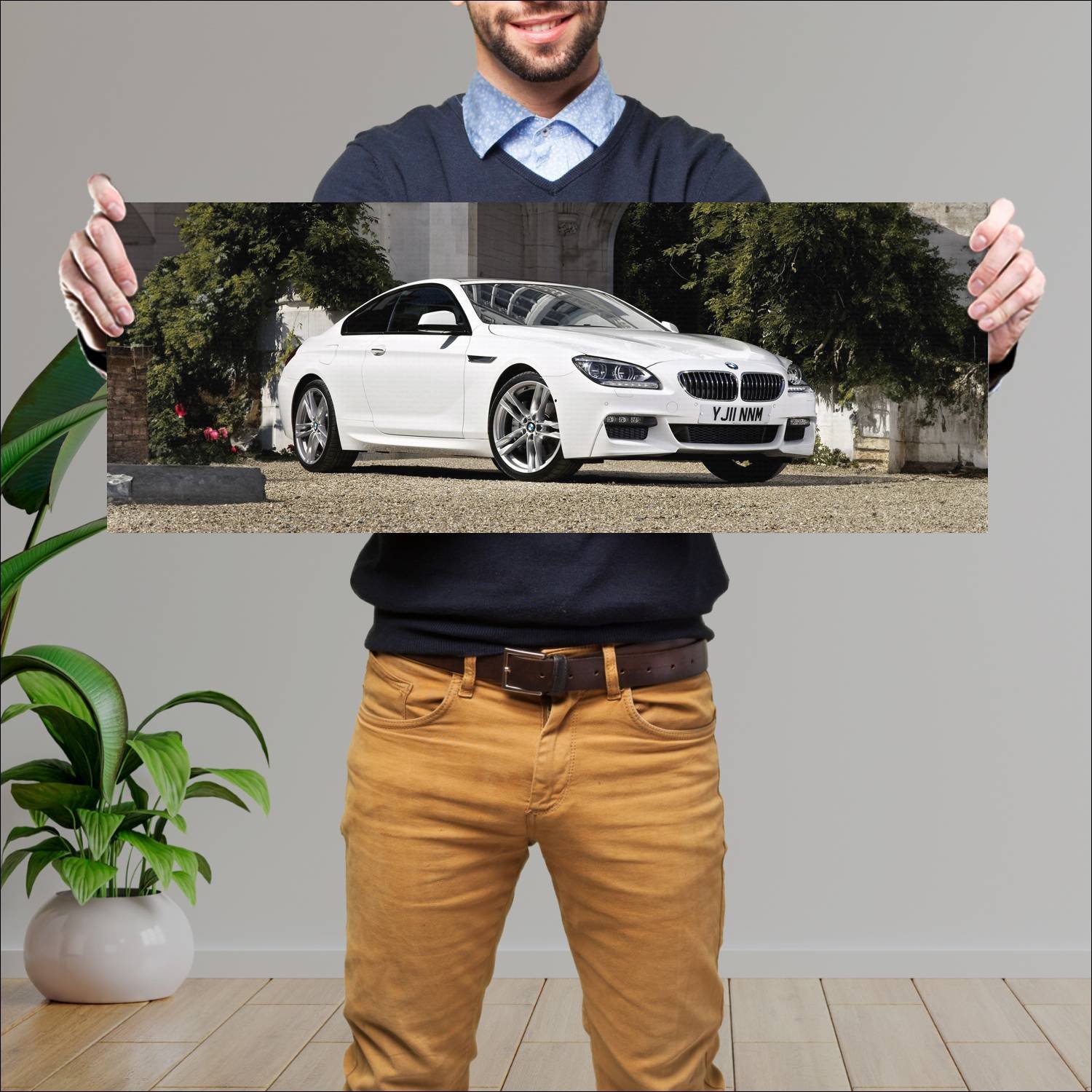 Cuadro grande 30x80cm 2011 bmw 6 series coupe m sp 860 Bmw