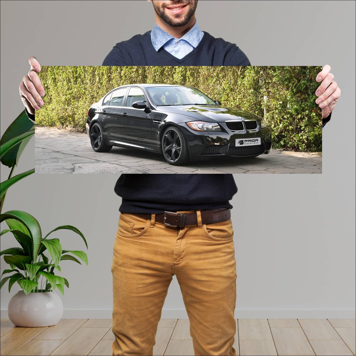 Cuadro grande 30x80cm 2011 bmw m3 by prior design 868 Bmw