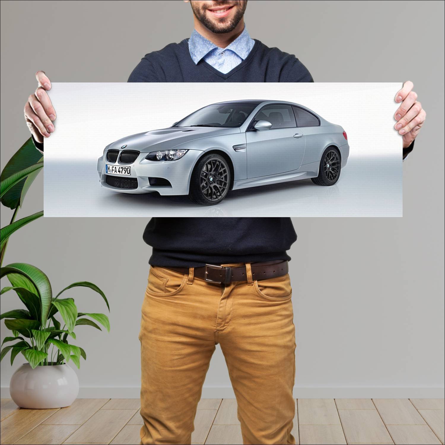 Cuadro grande 30x80cm 2011 bmw m3 coupe competitio 870 Bmw