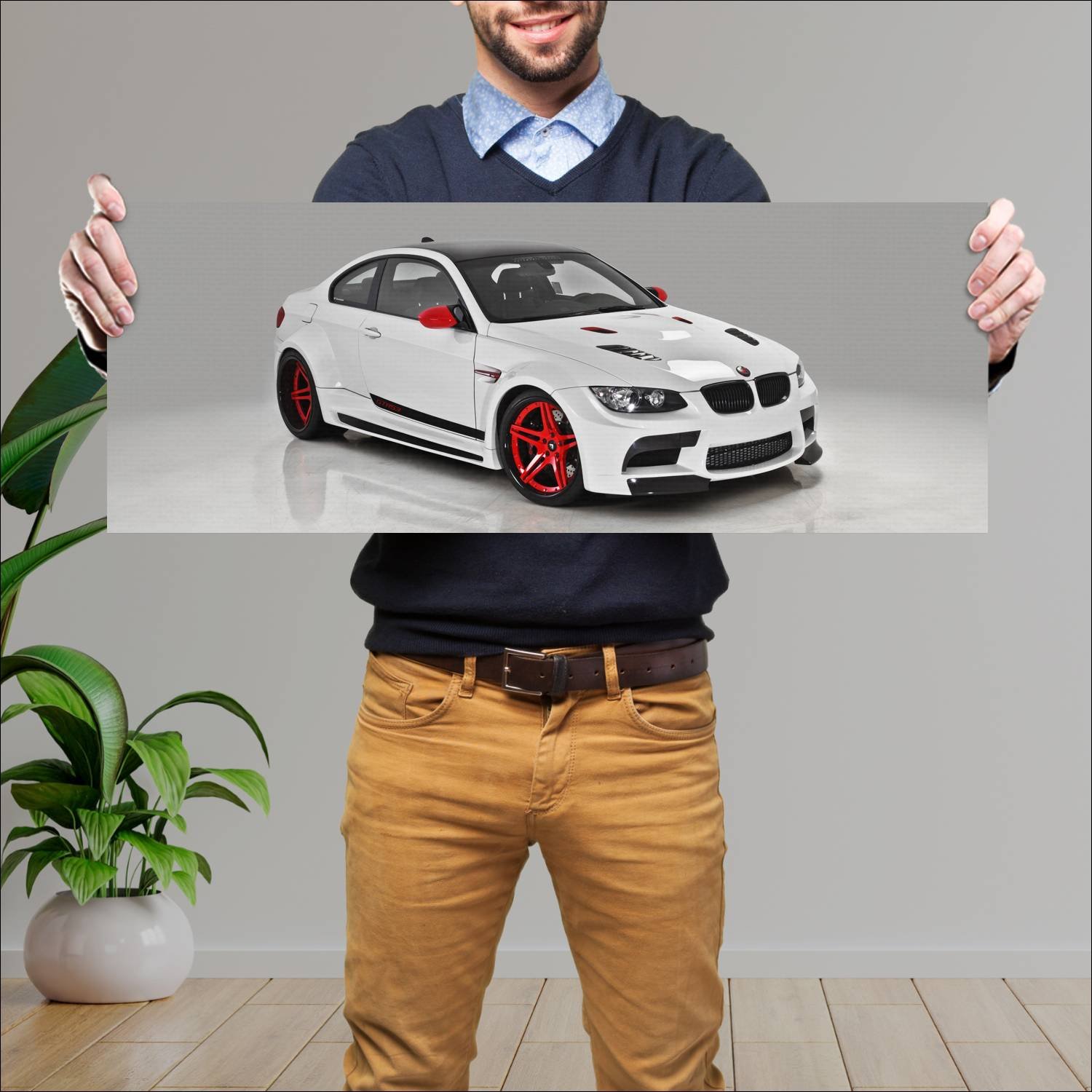 Cuadro grande 30x80cm 2011 bmw m3 coupe gtrs3 cand 872 Bmw