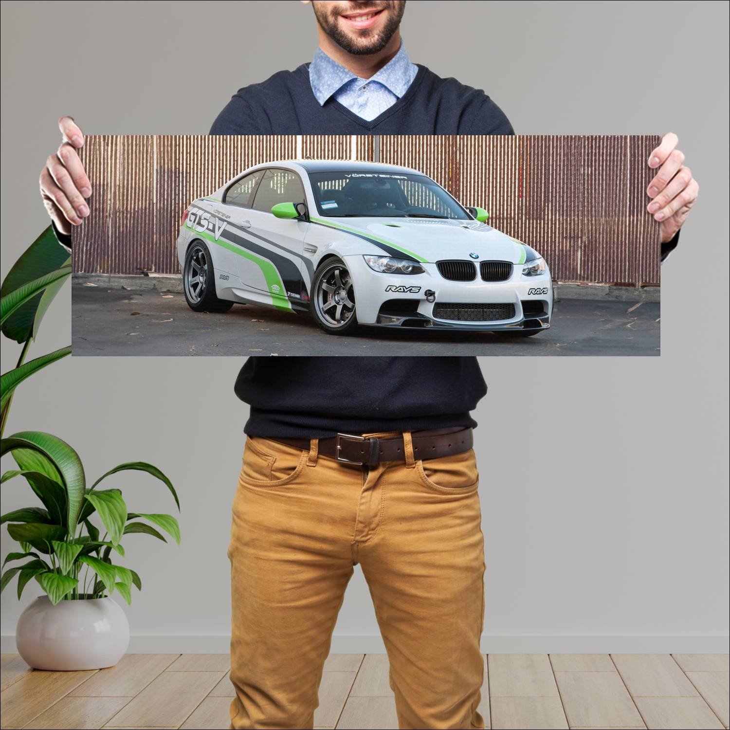Cuadro grande 30x80cm 2011 bmw m3 coupe gts v by v 873 Bmw