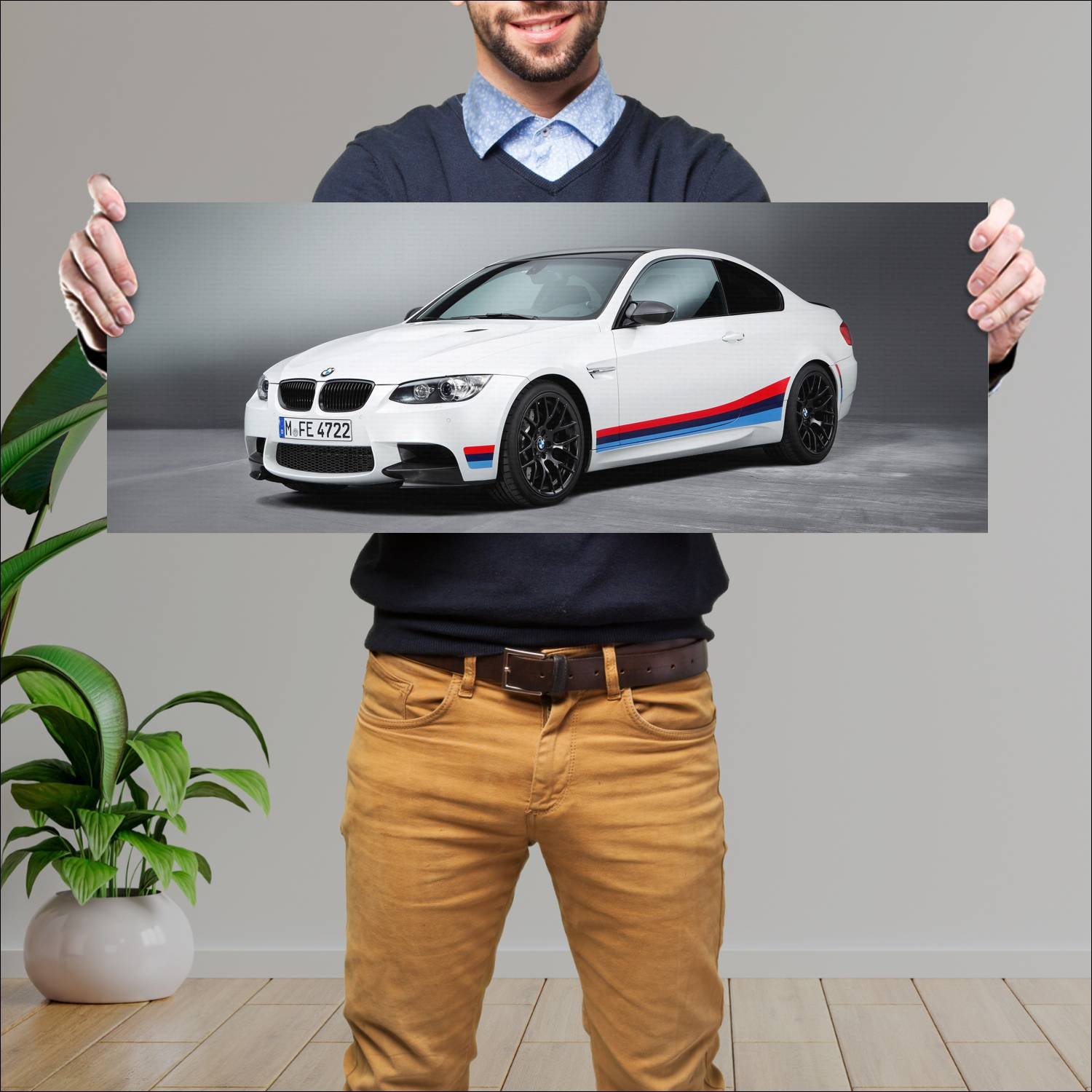 Cuadro grande 30x80cm 2011 bmw m3 coupe with m per 875 Bmw