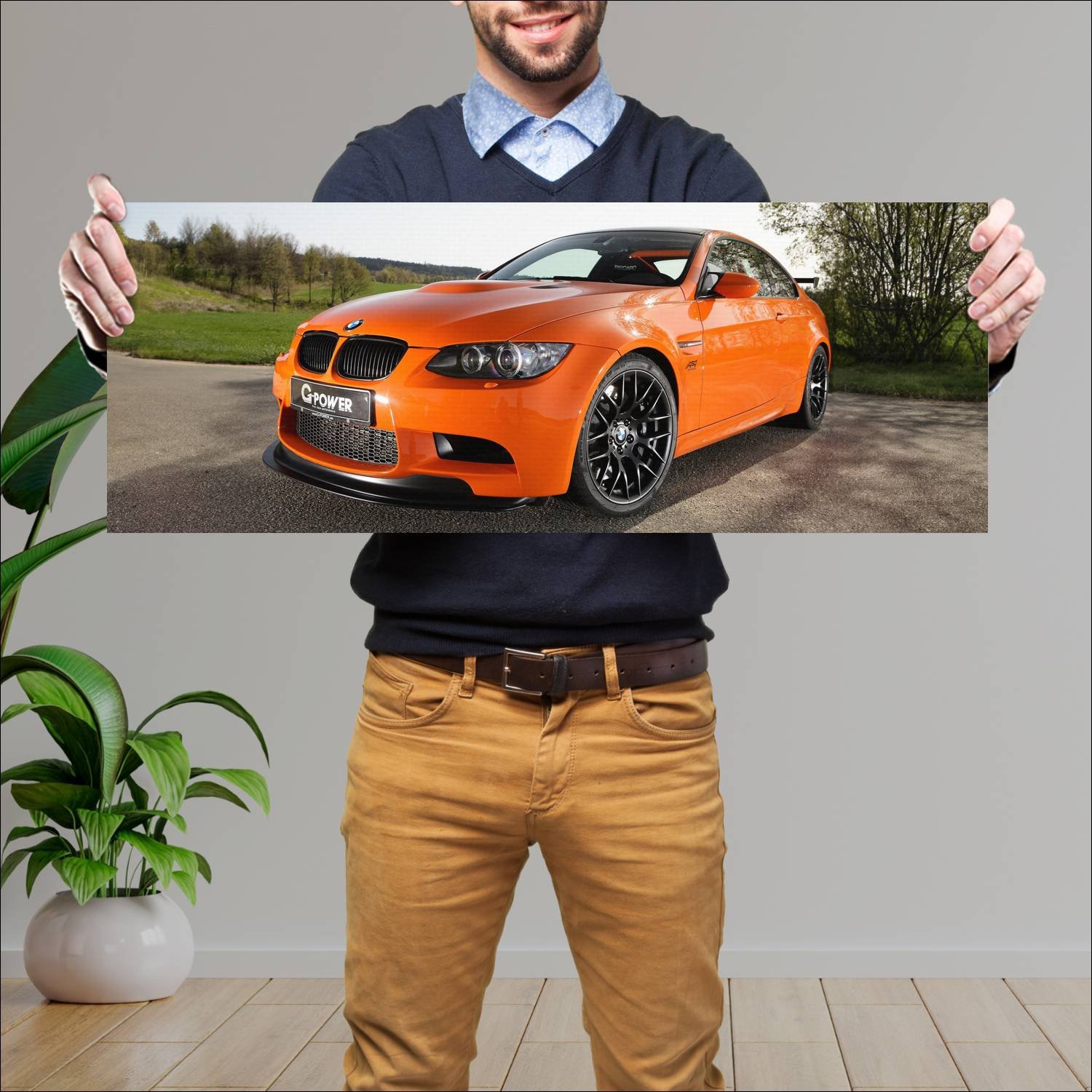 Cuadro grande 30x80cm 2011 bmw m3 gts coupe sk ii 878 Bmw
