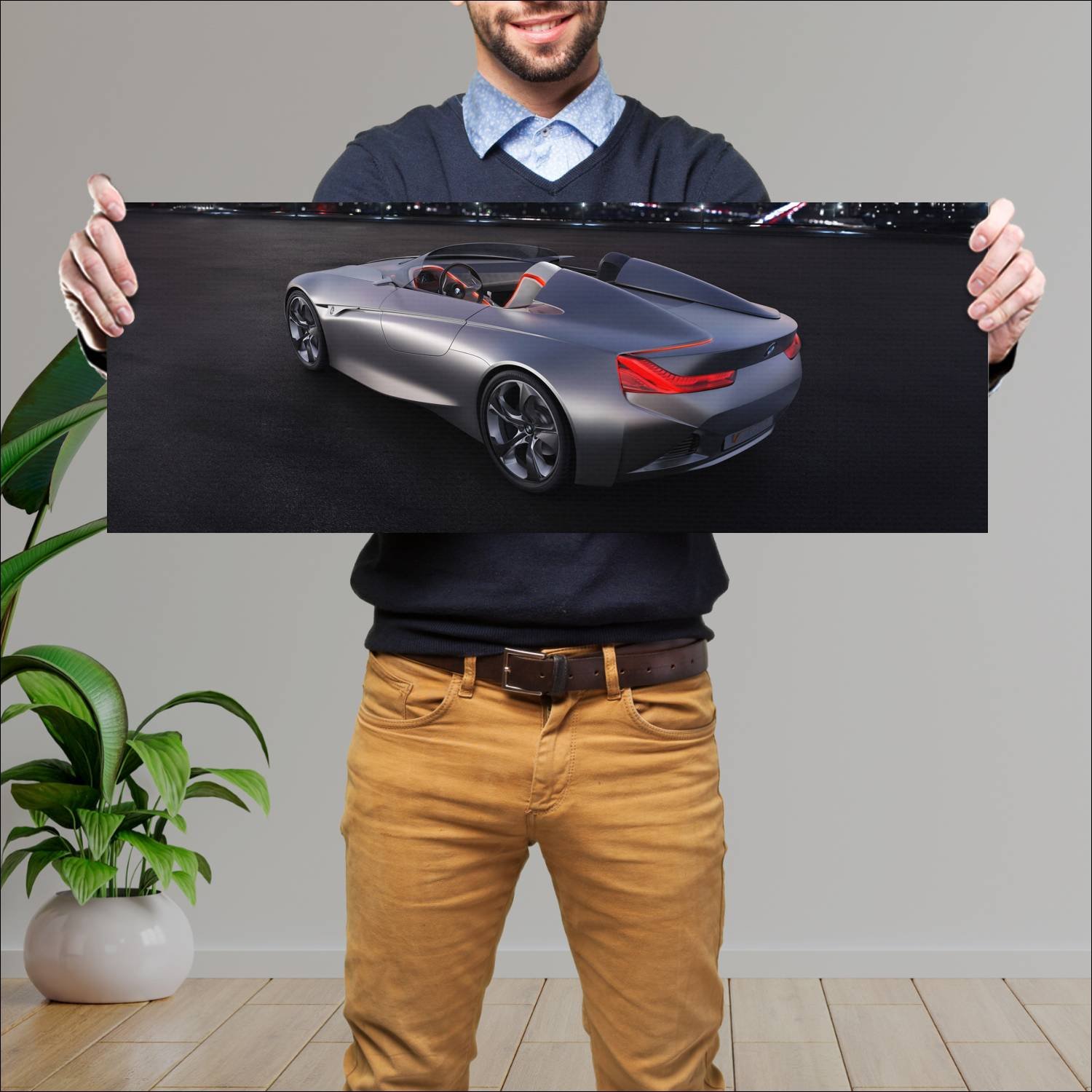 Cuadro grande 30x80cm 2011 bmw vision connected dr 886 Bmw