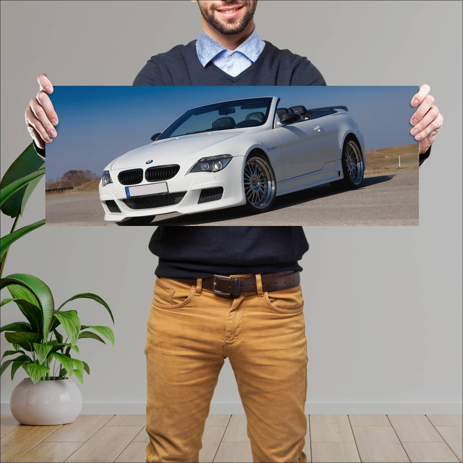 Cuadro grande 30x80cm 2011 lumma clr 600 s auto 897 Bmw