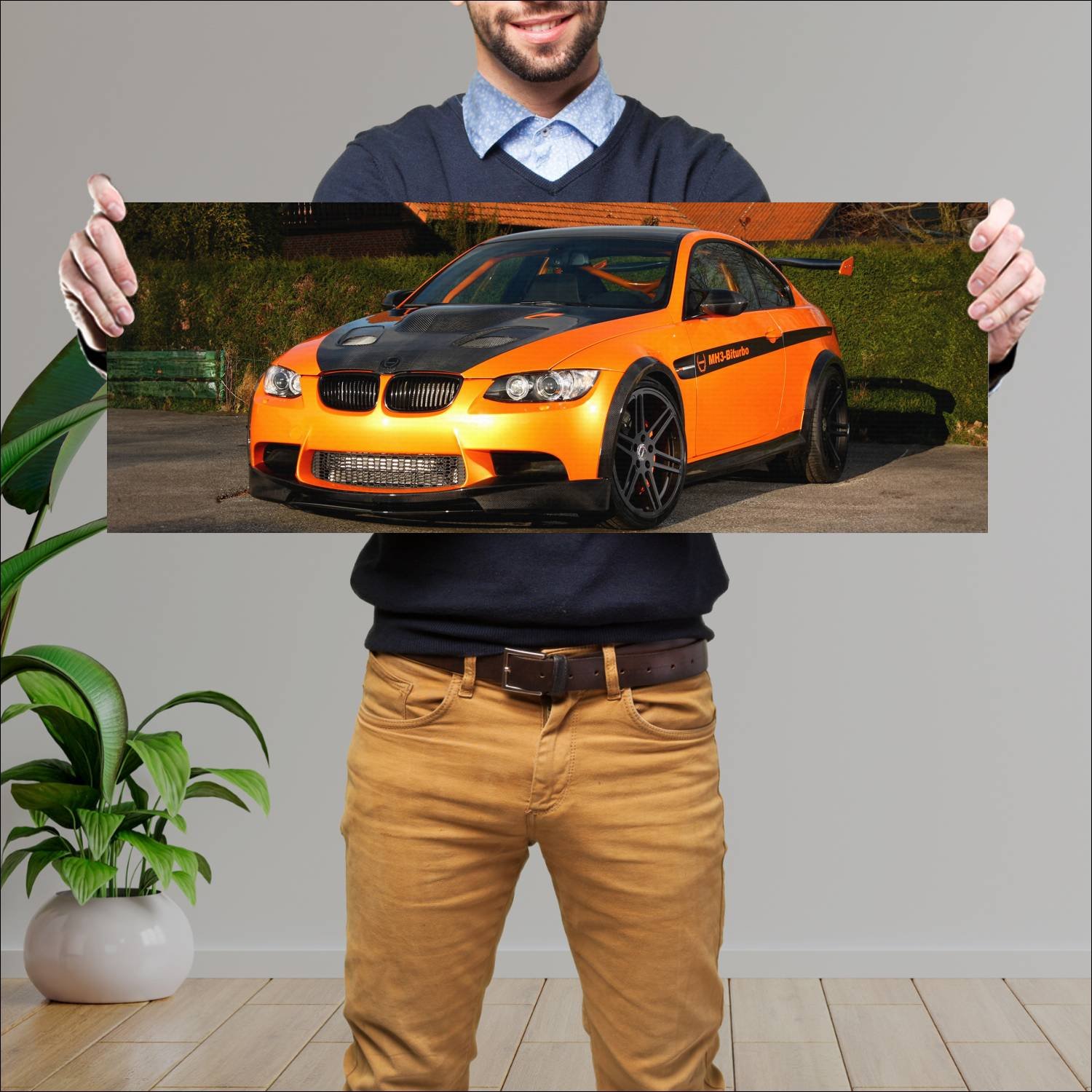 Cuadro grande 30x80cm 2011 manhart mh3 biturbo clu 900 Bmw