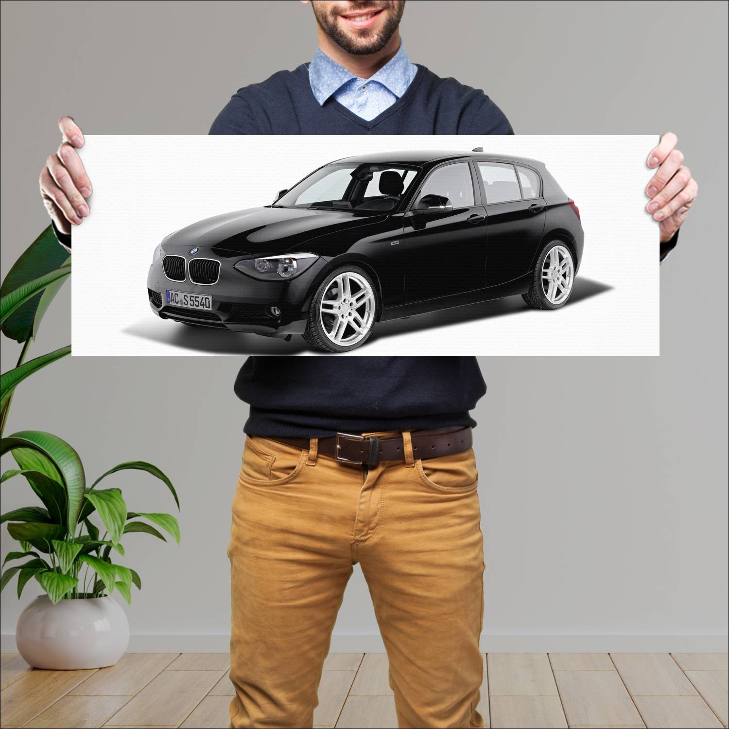 Cuadro grande 30x80cm 2012 bmw 1 series 25th anniv 913 Bmw