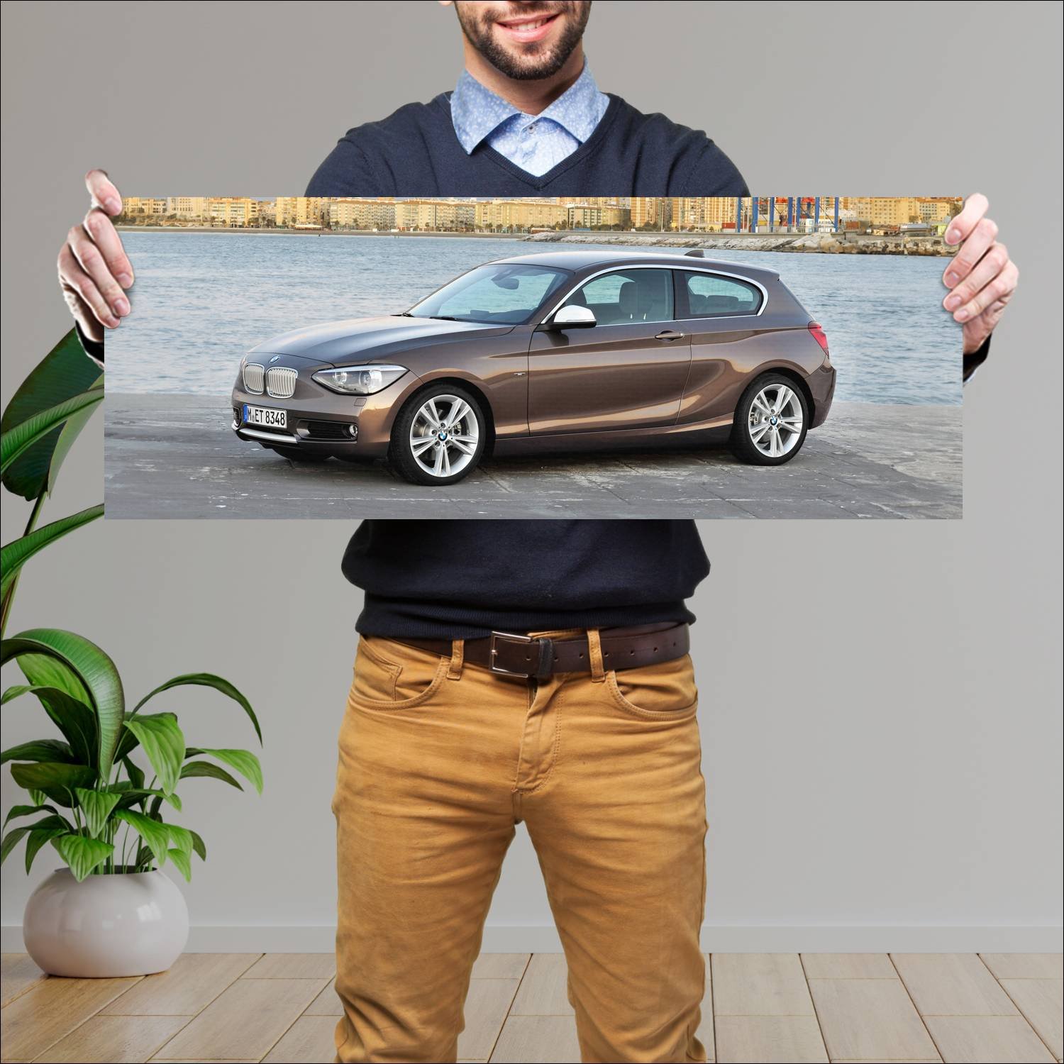 Cuadro grande 30x80cm 2012 bmw 1 series 3 door 837 914 Bmw