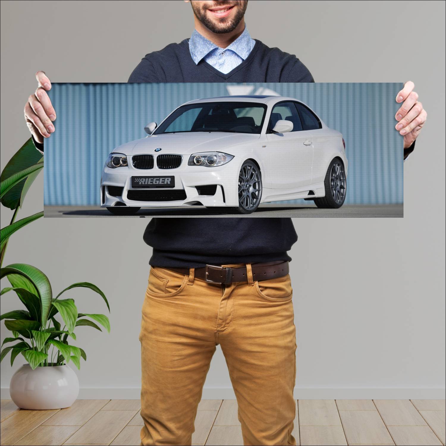 Cuadro grande 30x80cm 2012 bmw 1 series coupe by r 915 Bmw