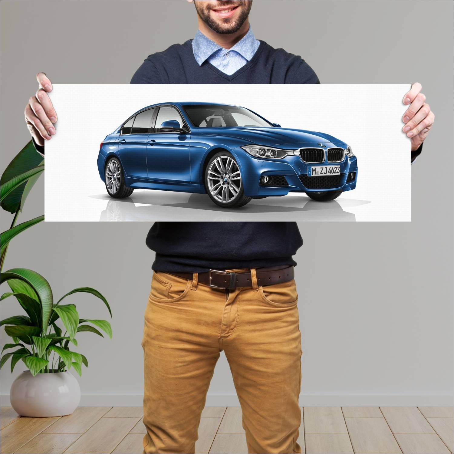 Cuadro grande 30x80cm 2012 bmw 3 series m sport 82 925 Bmw