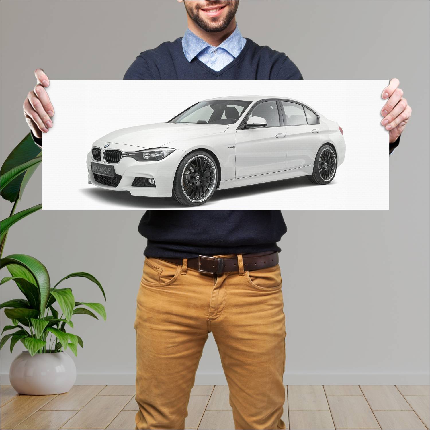 Cuadro grande 30x80cm 2012 bmw 3 series m sport by 927 Bmw
