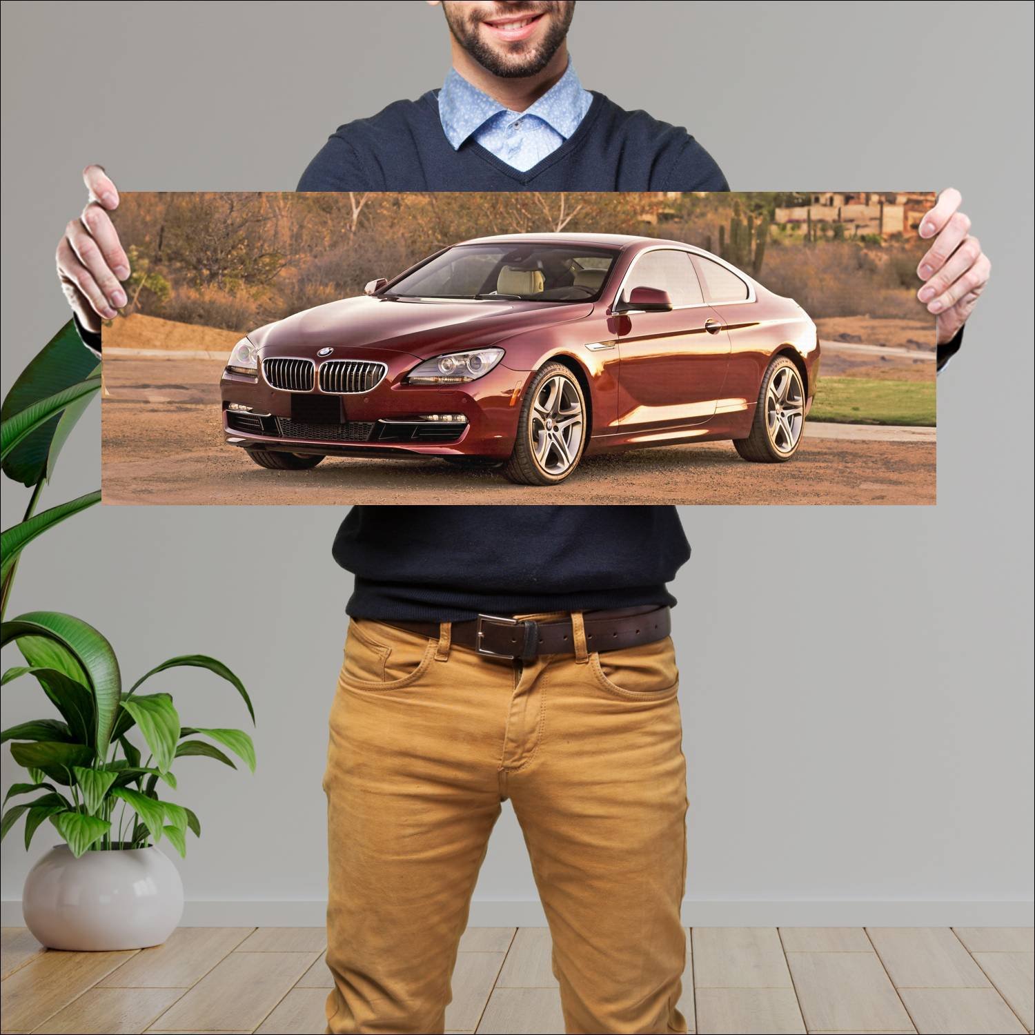 Cuadro grande 30x80cm 2012 bmw 6 series coupe us 8 946 Bmw