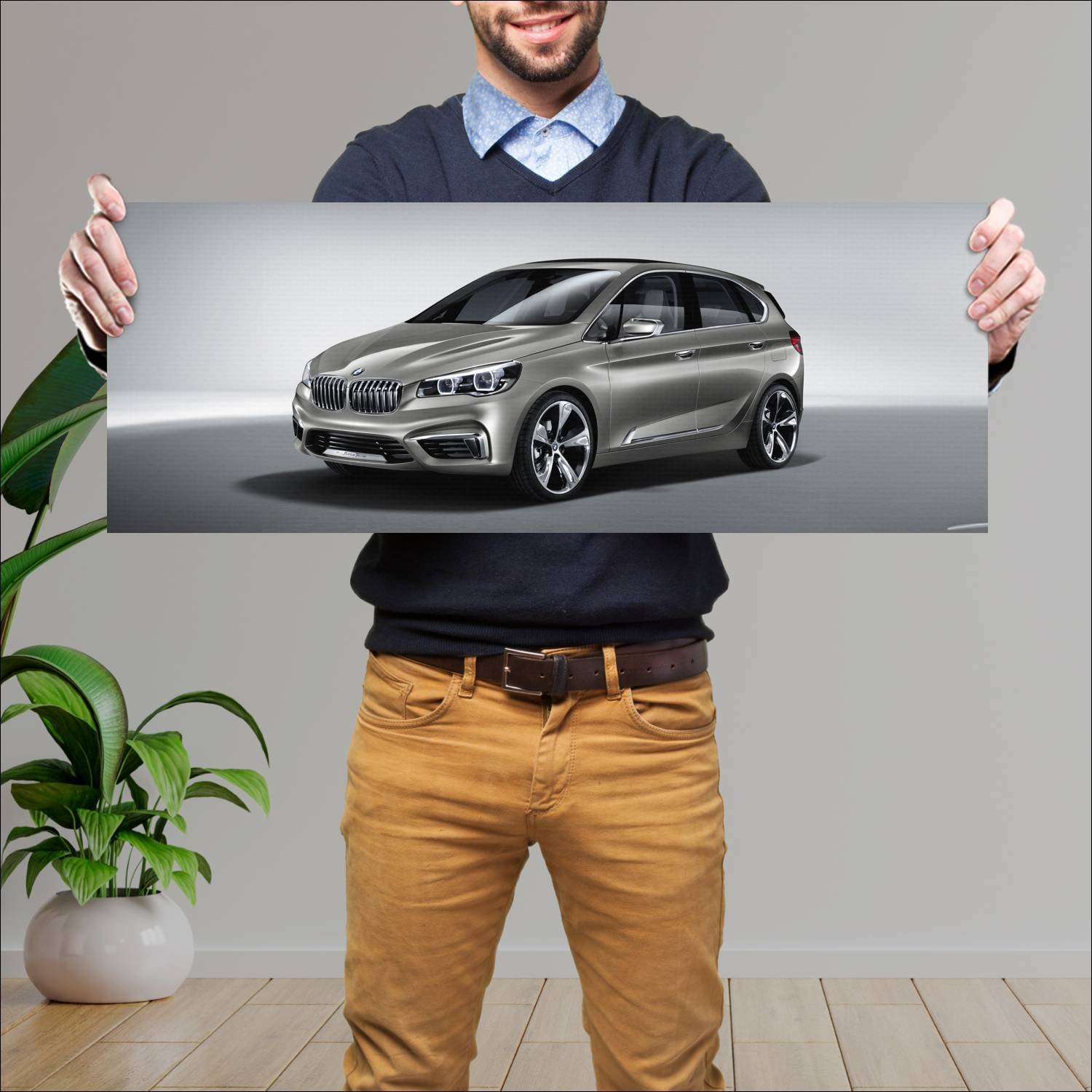 Cuadro grande 30x80cm 2012 bmw concept active tour 965 Bmw