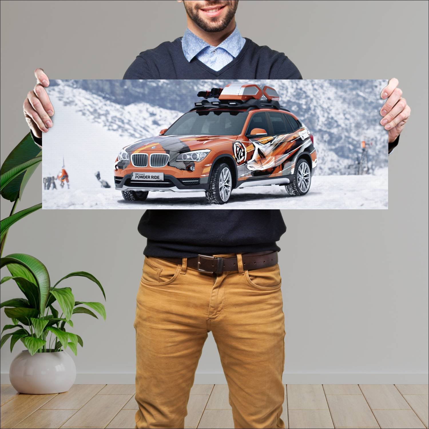 Cuadro grande 30x80cm 2012 bmw concept k2 powder r 966 Bmw