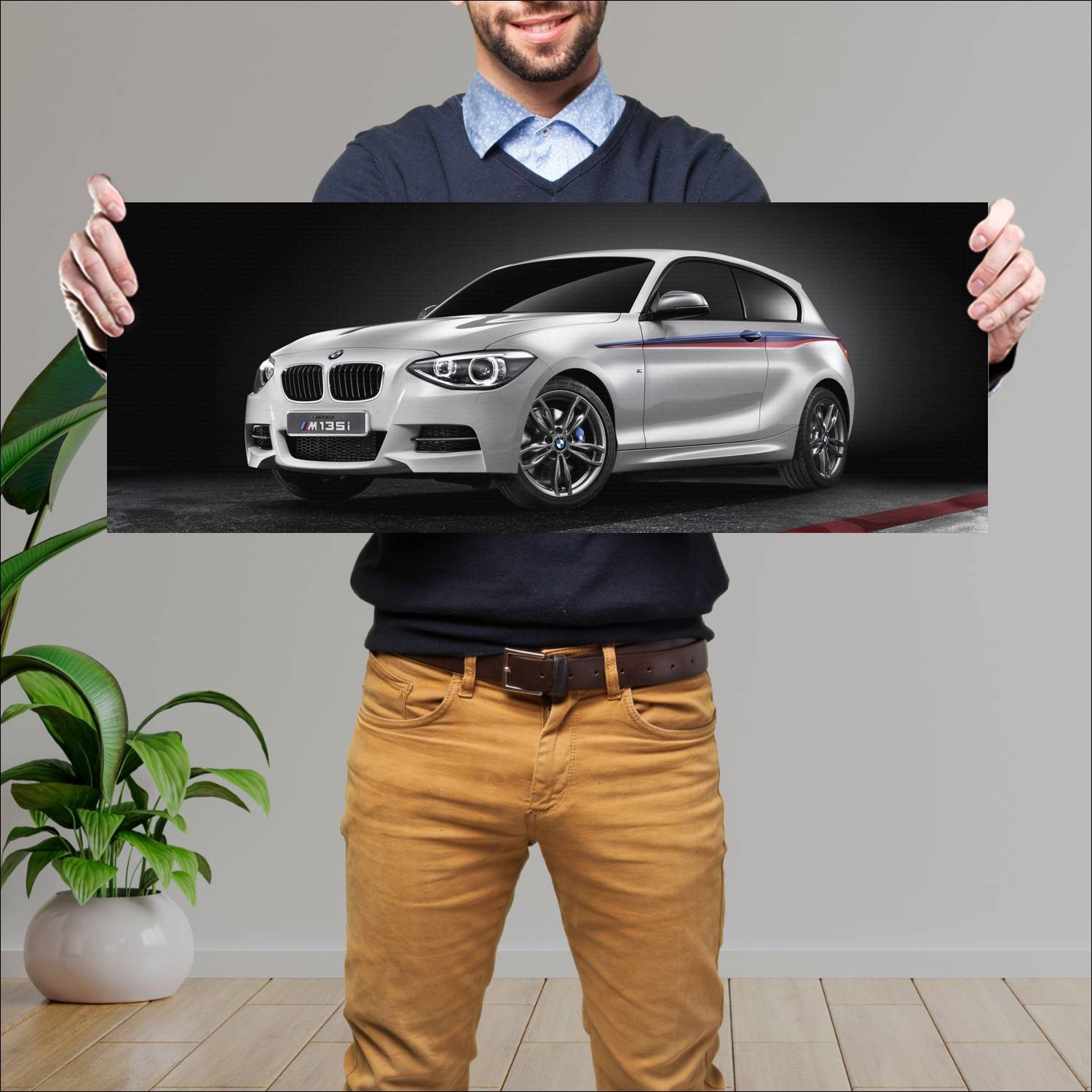 Cuadro grande 30x80cm 2012 bmw concept m135i auto 967 Bmw