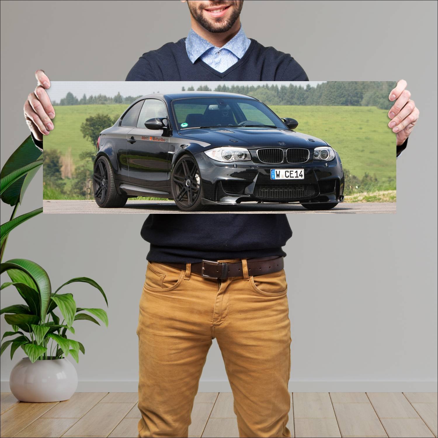 Cuadro grande 30x80cm 2012 manhart mh1 s biturbo 1 11 Bmw