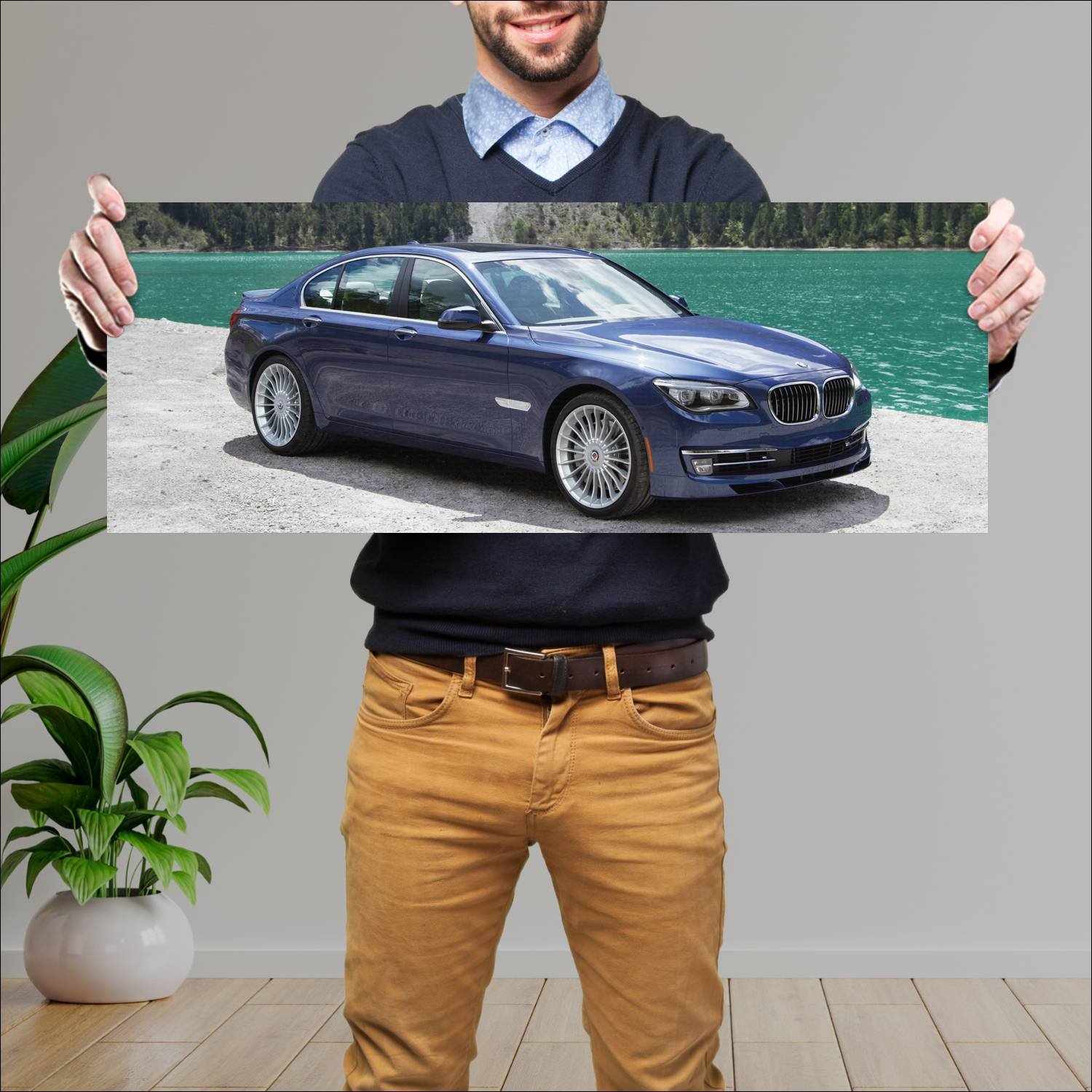 Cuadro grande 30x80cm 2013 alpina b7 biturbo us 10 19 Bmw